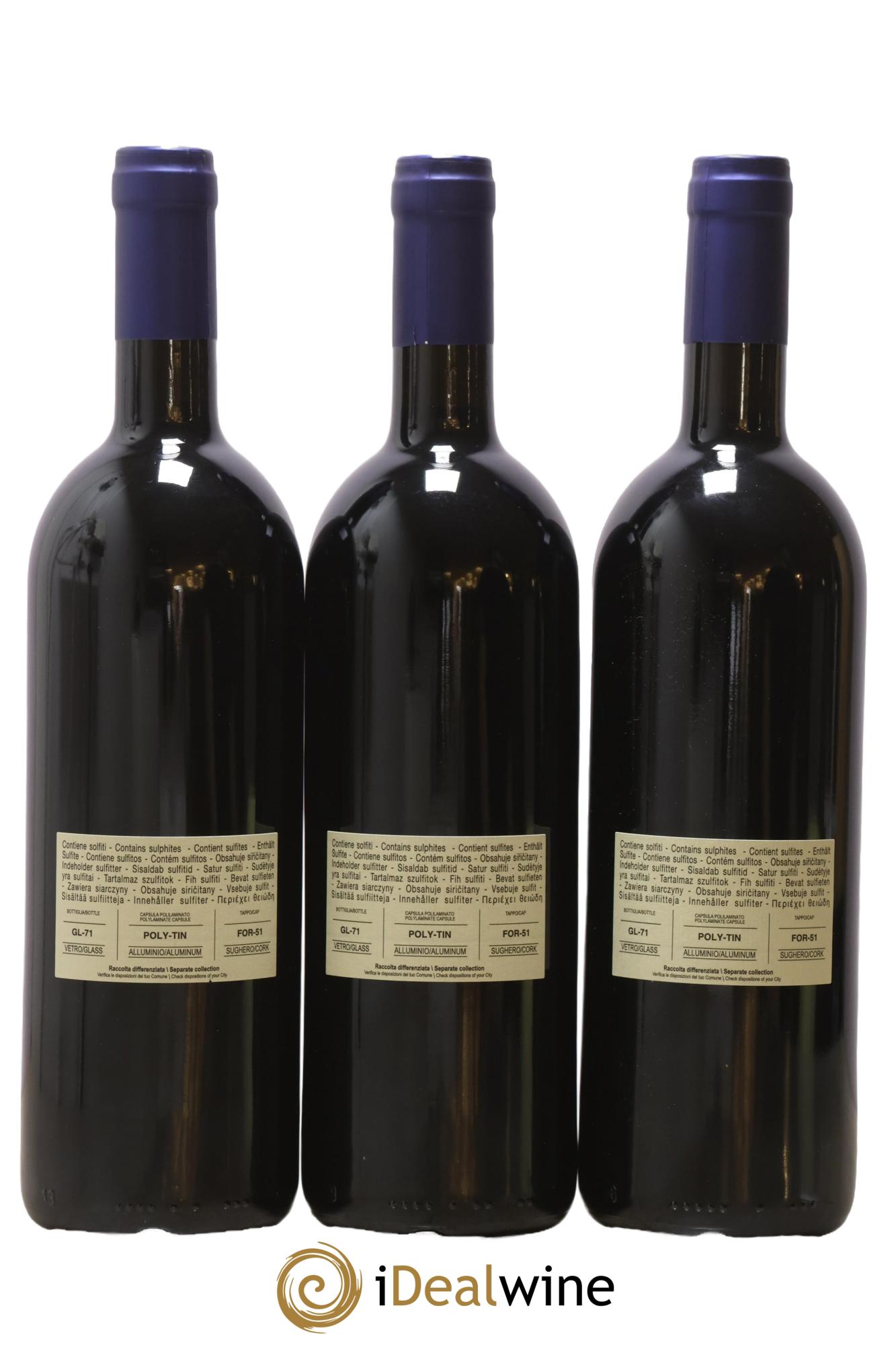 Bolgheri DOC Sassicaia Tenuta San Guido 2020 - Lotto di 3 bottiglie - 1