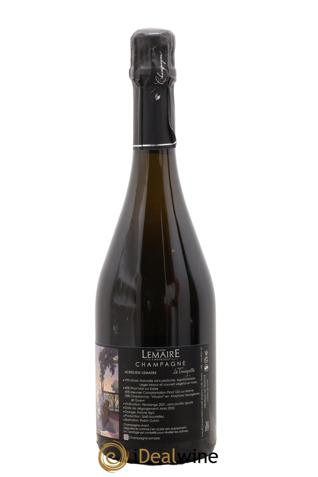 La Trempette Aurélien Lemaire 2021 - Lot of 1 bottle - 1
