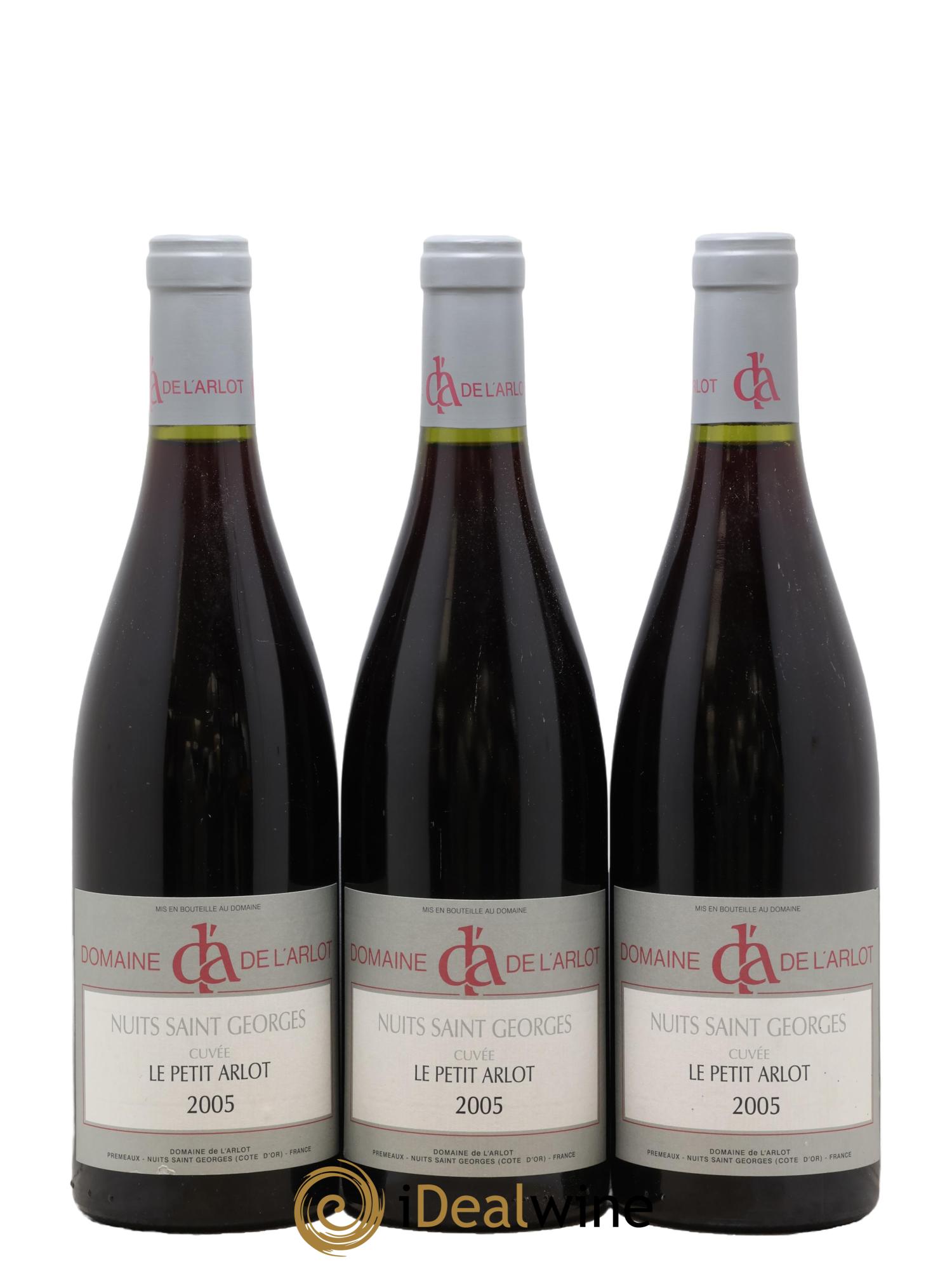 Nuits-Saint-Georges Le Petit Arlot Domaine de l'Arlot 2005 - Lot de 3 bouteilles - 0
