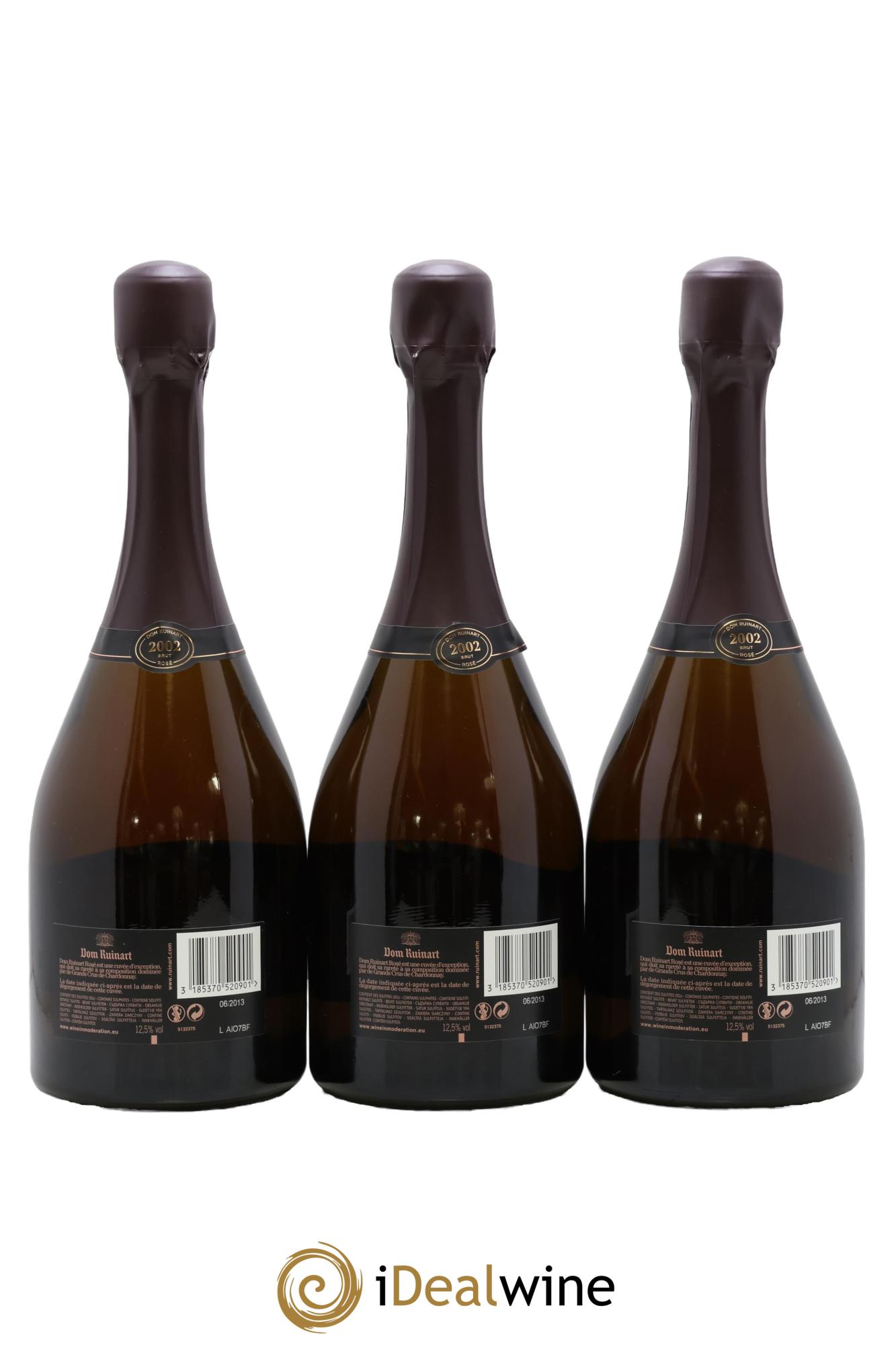 Dom Ruinart Brut Ruinart 2002 - Lot of 3 bottles - 1