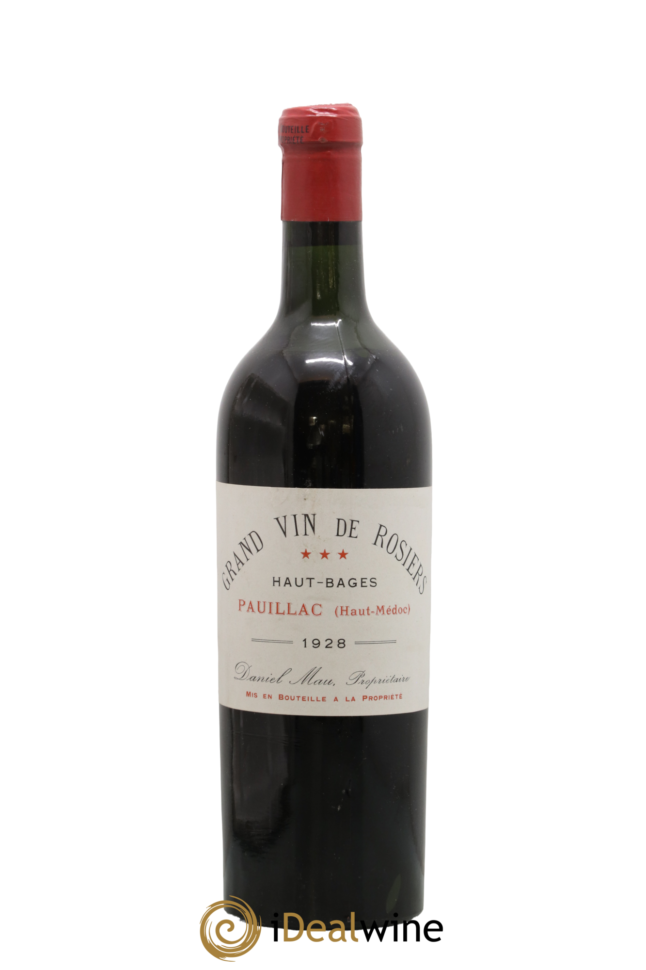 Pauillac Grand Vin de Rosiers Château Haut-Bages 1928 - Lot of 1 bottle - 0