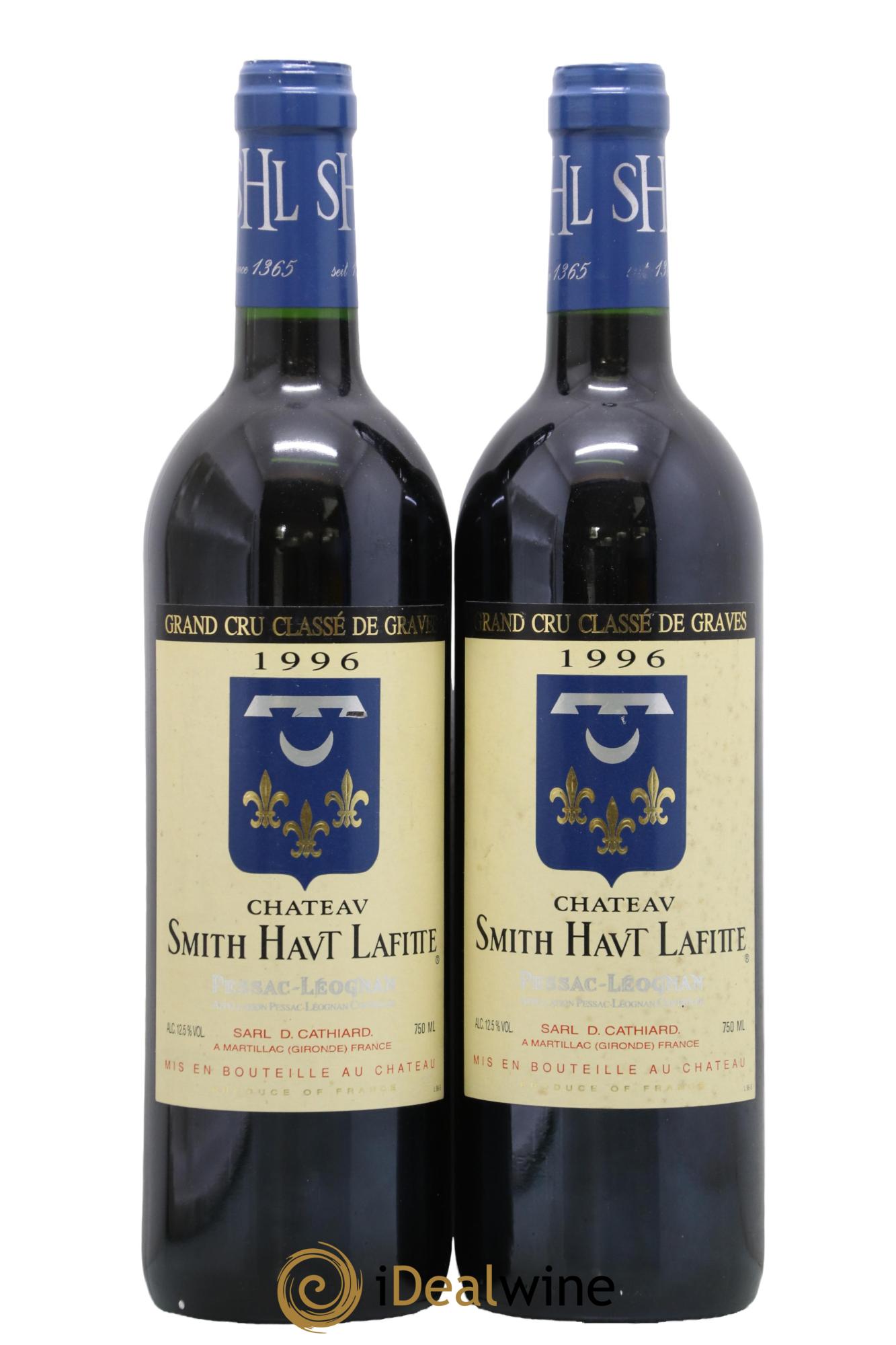 Château Smith Haut Lafitte Cru Classé de Graves 1996 - Lotto di 2 bottiglie - 0