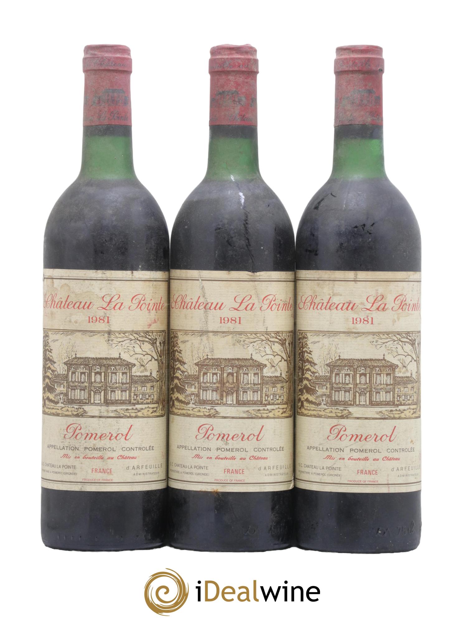 Château la Pointe 1981 - Lot de 3 bouteilles - 0