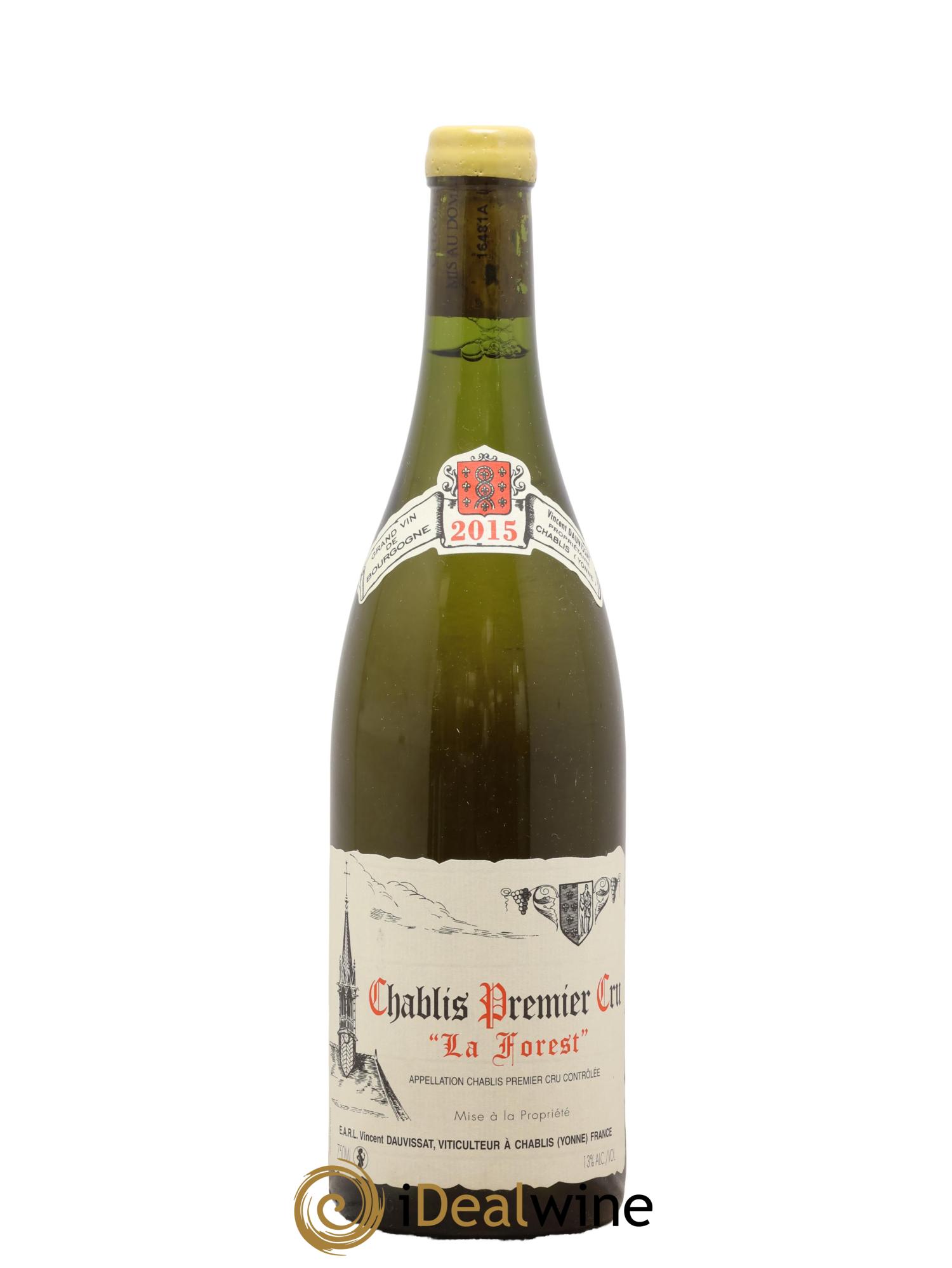 Chablis 1er Cru La Forest Vincent Dauvissat (Domaine) 2015 - Lot of 1 bottle - 0