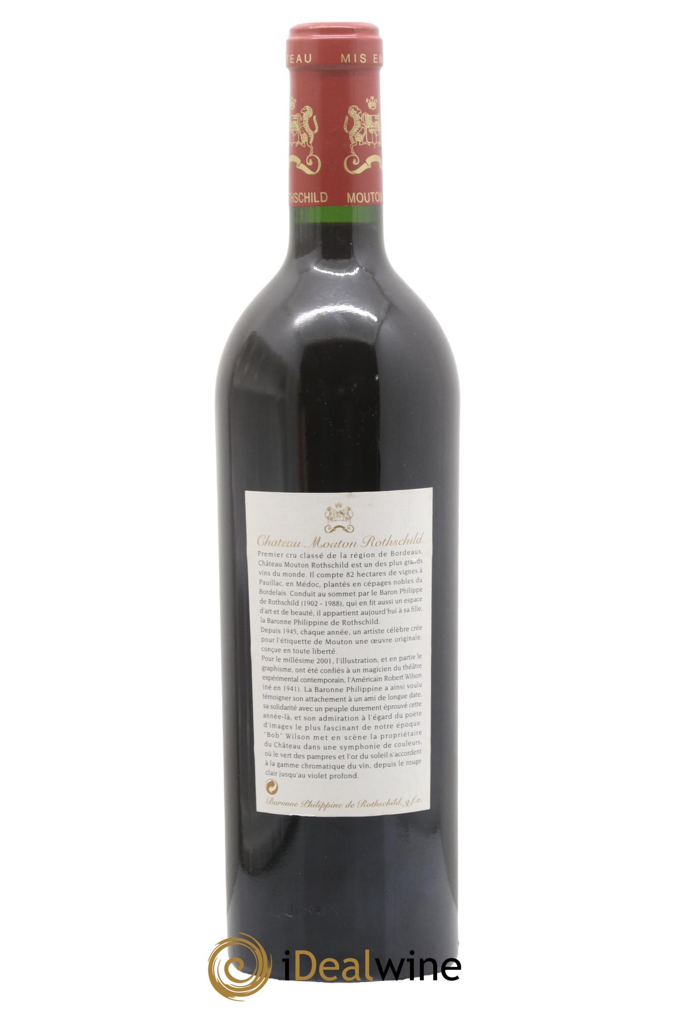 Château Mouton Rothschild 1er Grand Cru Classé 2001 - Posten von 1 Flasche - 1