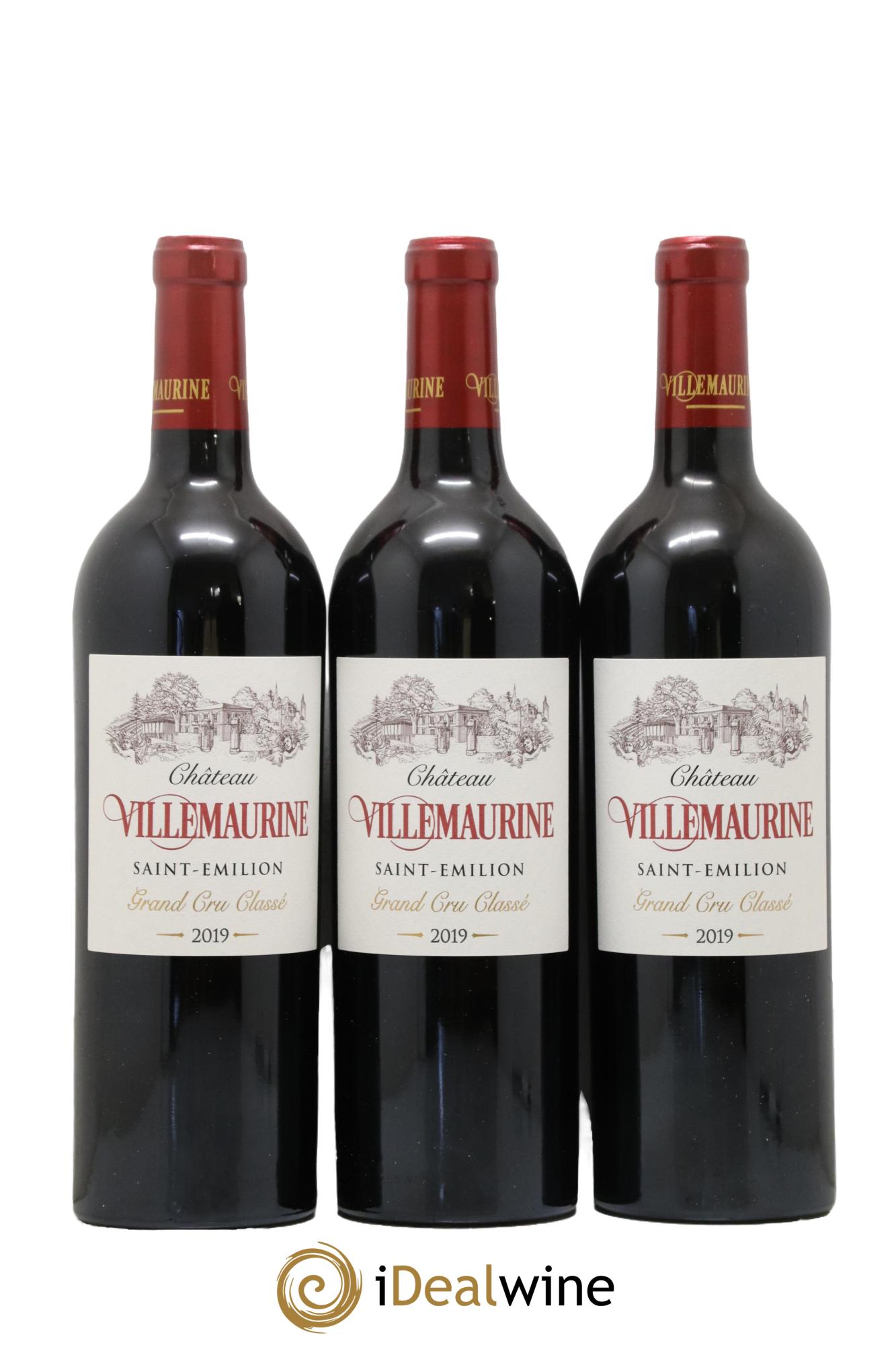 Château Villemaurine Grand Cru Classé 2019 - Lot of 3 bottles - 0
