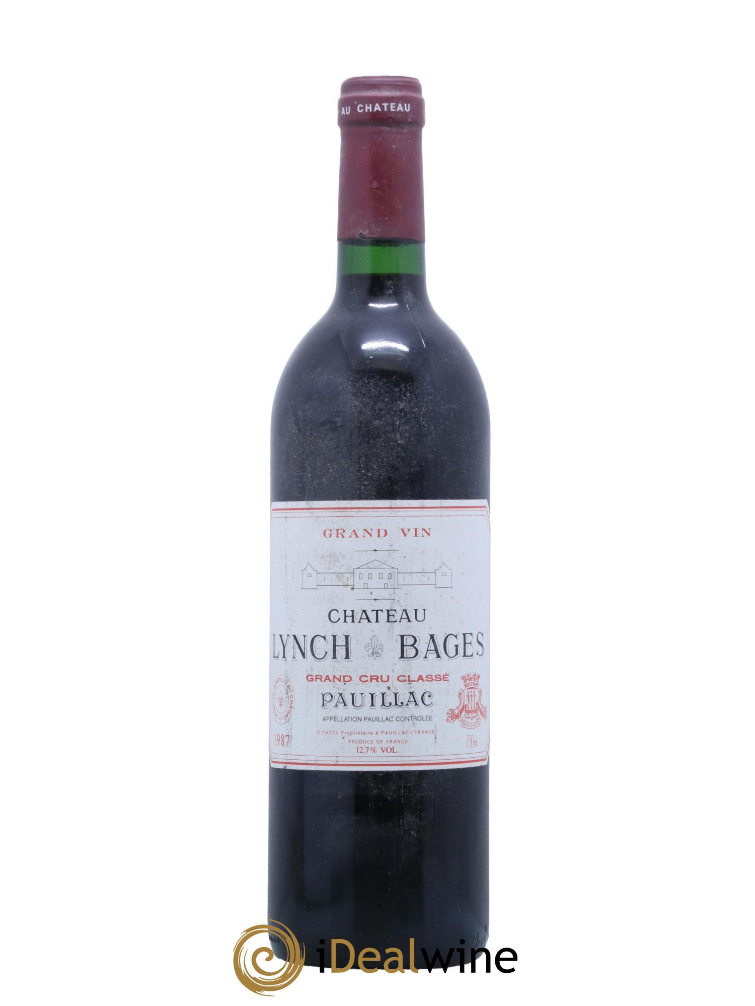 Château Lynch Bages 5ème Grand Cru Classé 1987 - Lot de 1 bouteille - 0