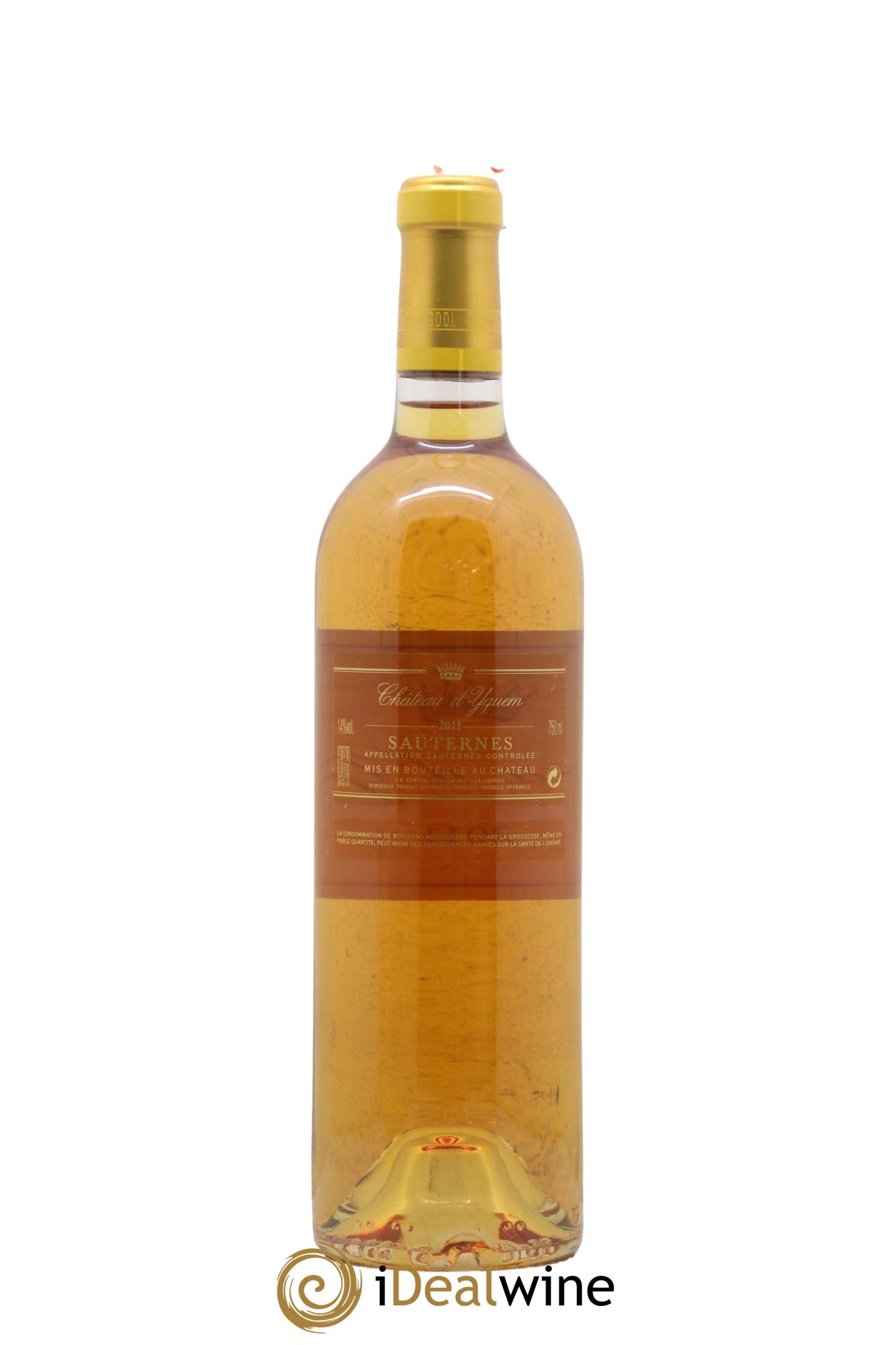 Château d' Yquem 1er Cru Classé Supérieur 2011 - Lot of 1 bottle - 2