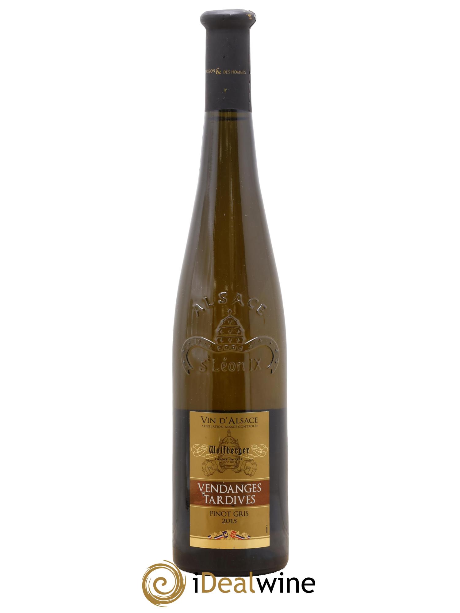 Alsace Pinot Gris Vendanges Tardives Wolfberger Eguisheim 2015 - Posten von 1 Flasche - 0