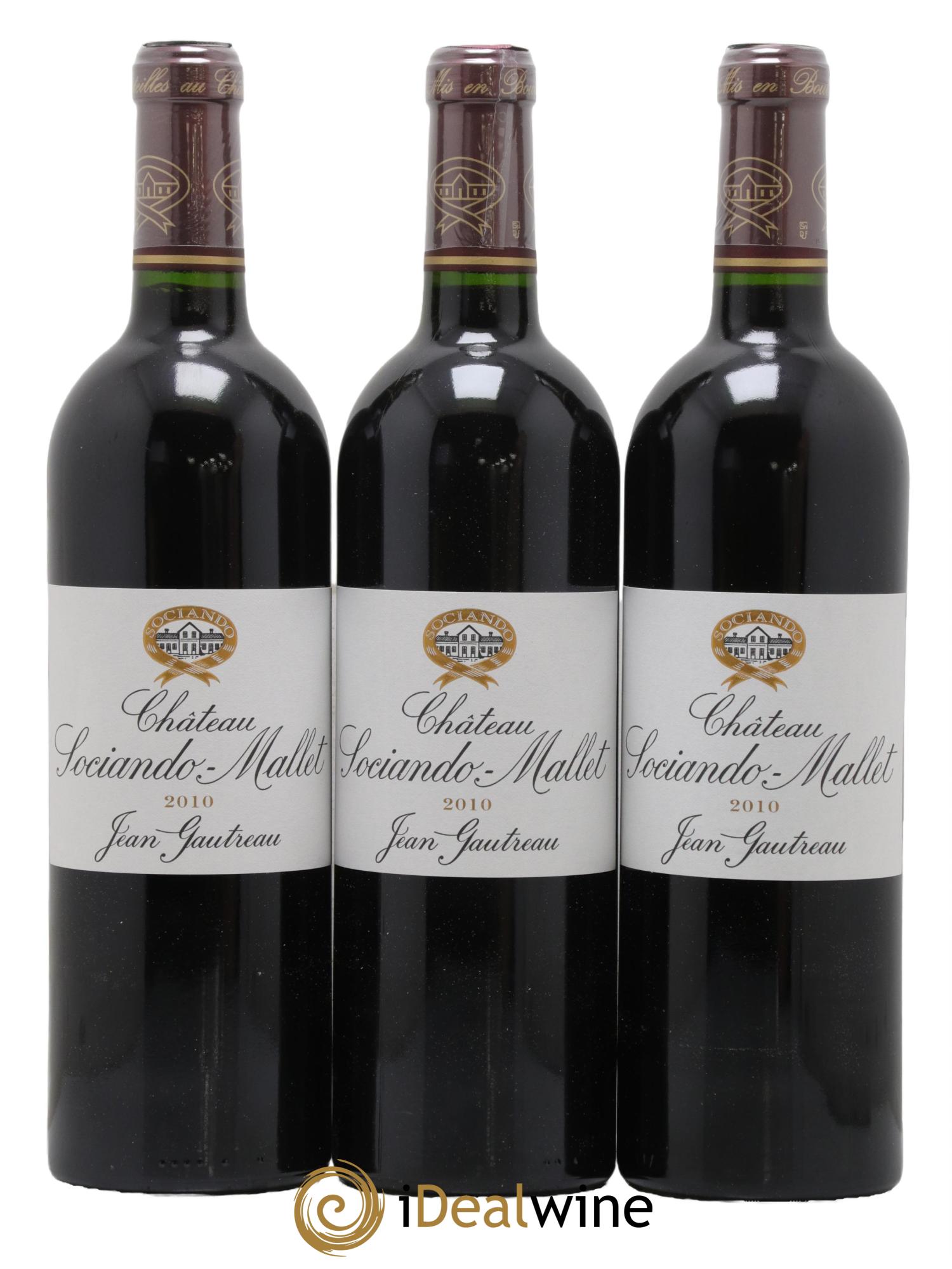 Château Sociando Mallet 2010 - Lot de 12 bouteilles - 2
