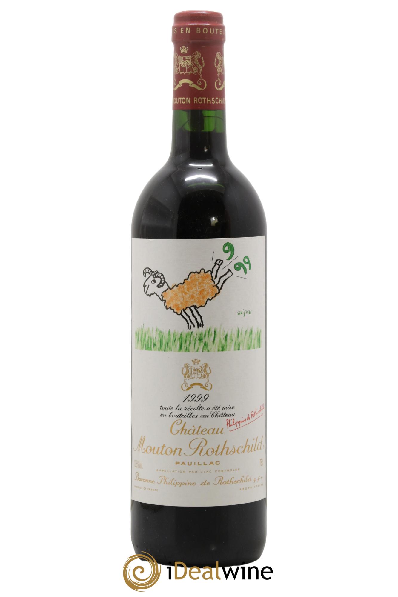 Château Mouton Rothschild 1er Grand Cru Classé 1999 - Lot of 1 bottle - 0