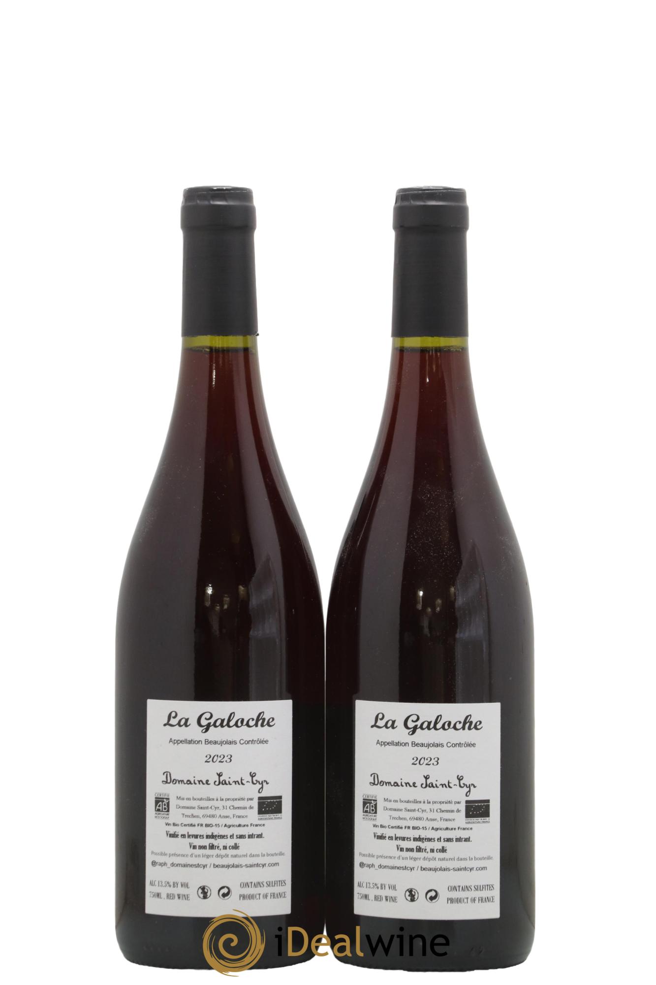 Beaujolais La Galoche Domaine Saint-Cyr  2023 - Lotto di 2 bottiglie - 1