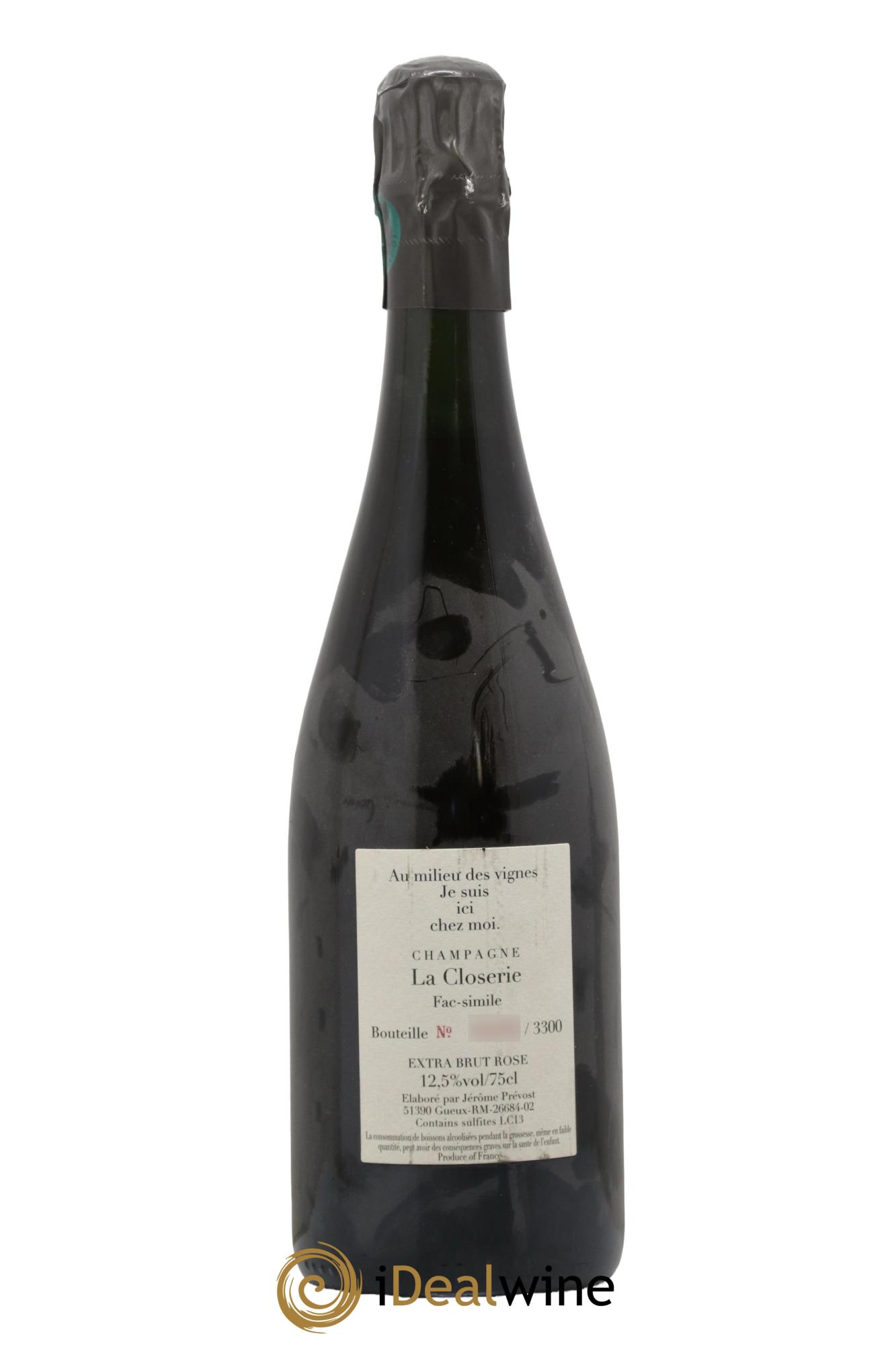 Fac-Simile Jérôme Prévost - Lot de 1 bouteille - 1