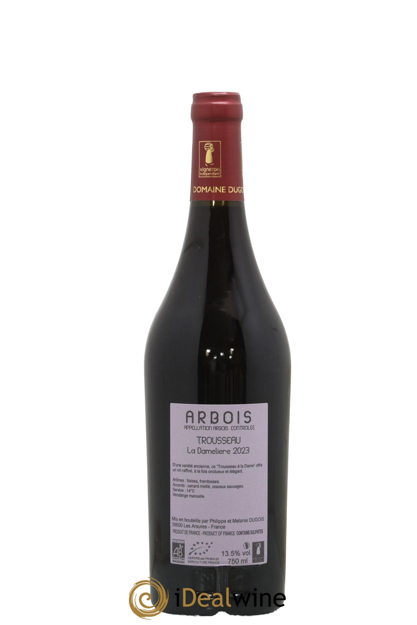 Arbois Trousseau Damelière Domaine Dugois 2023 - Posten von 1 Flasche - 1