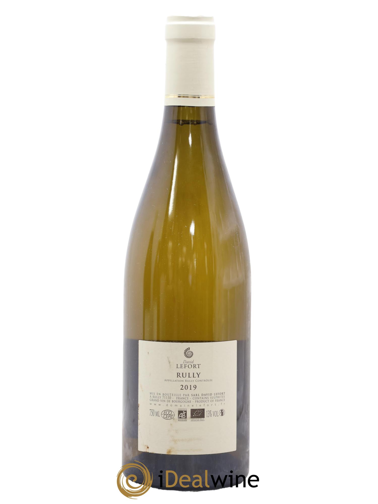 Rully Chaponniere David Lefort 2019 - Lot de 1 bouteille - 1