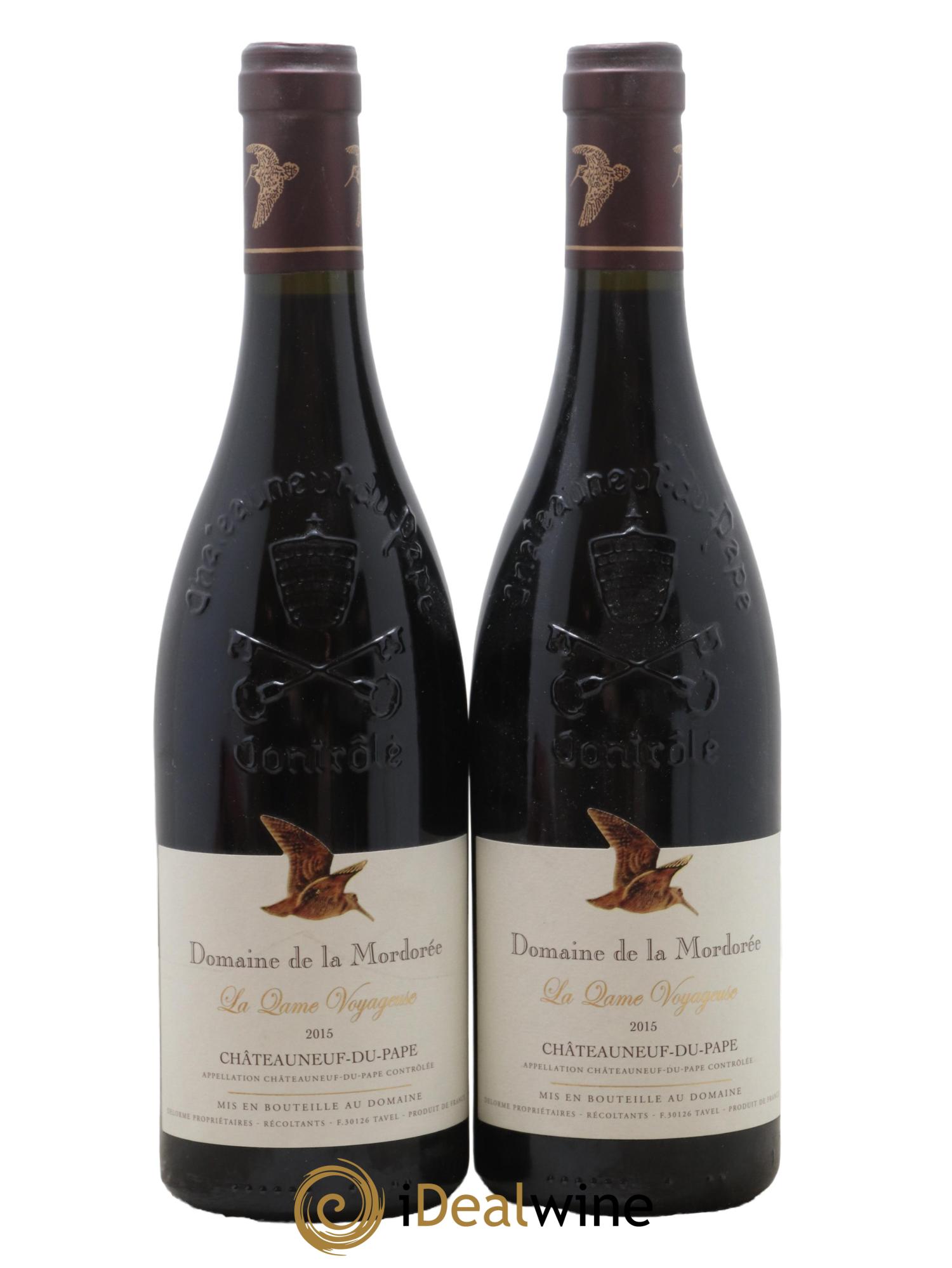Châteauneuf-du-Pape La Dame Voyageuse La Mordorée (Domaine de) 2015 - Lot de 2 bouteilles - 0