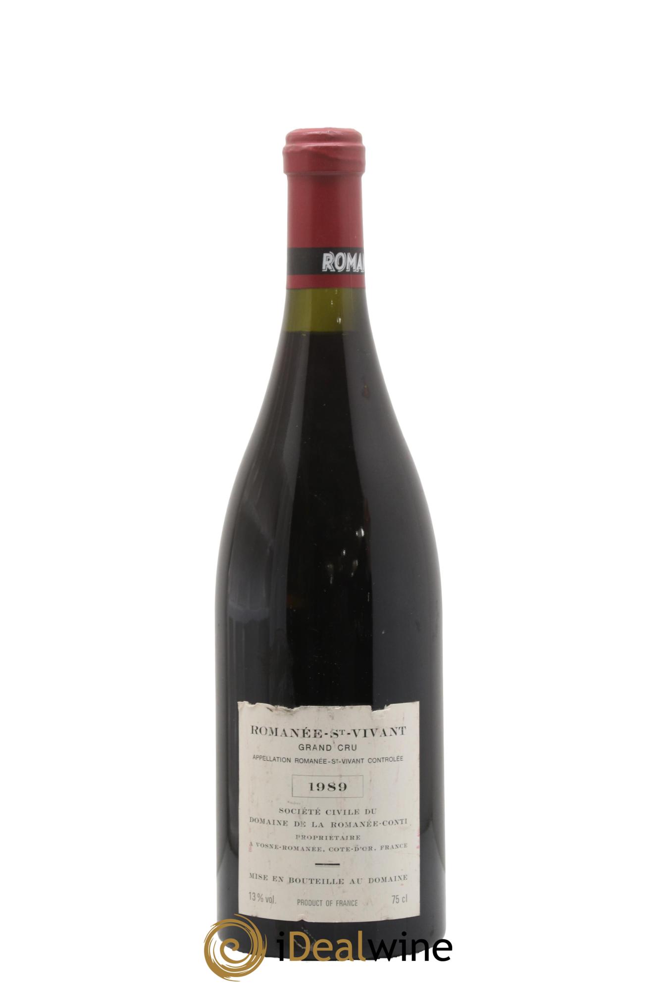 Romanée-Saint-Vivant Grand Cru Domaine de la Romanée-Conti 1989 - Posten von 1 Flasche - 1