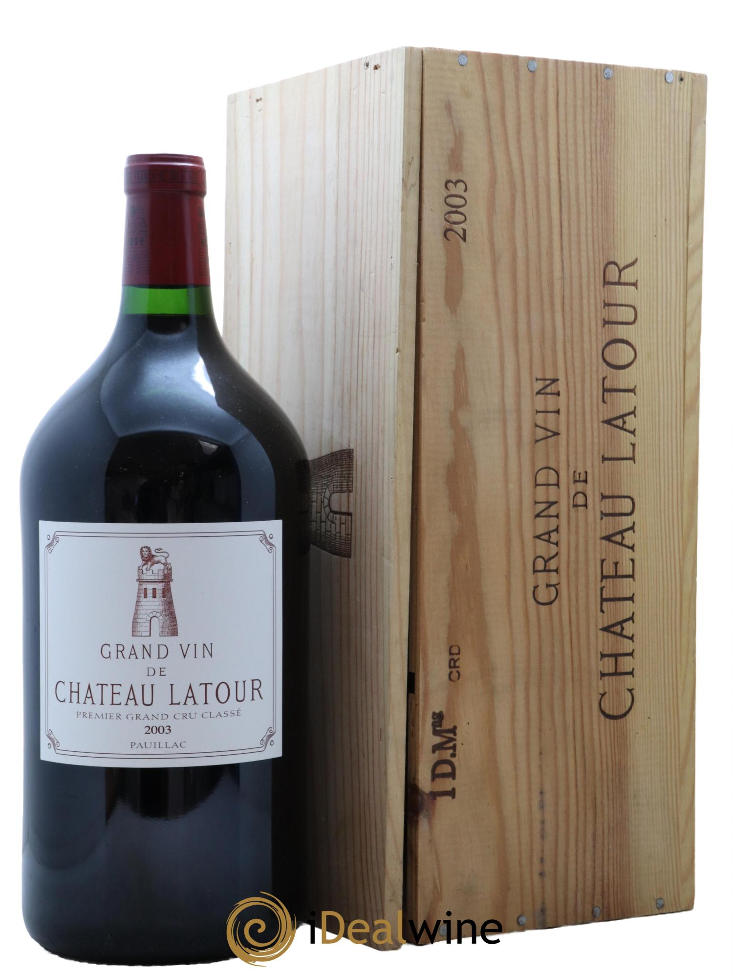 Château Latour 1er Grand Cru Classé 2003 - Lot de 1 double magnum - 0