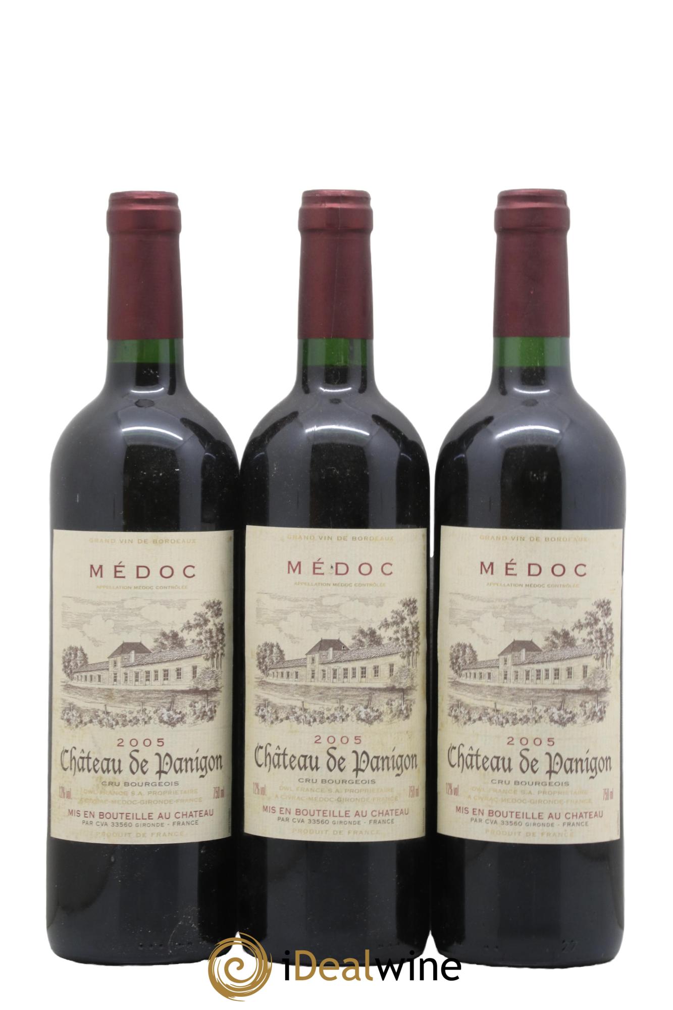 Château de Panigon Cru Bourgeois 2005 - Posten von 3 Flaschen - 0