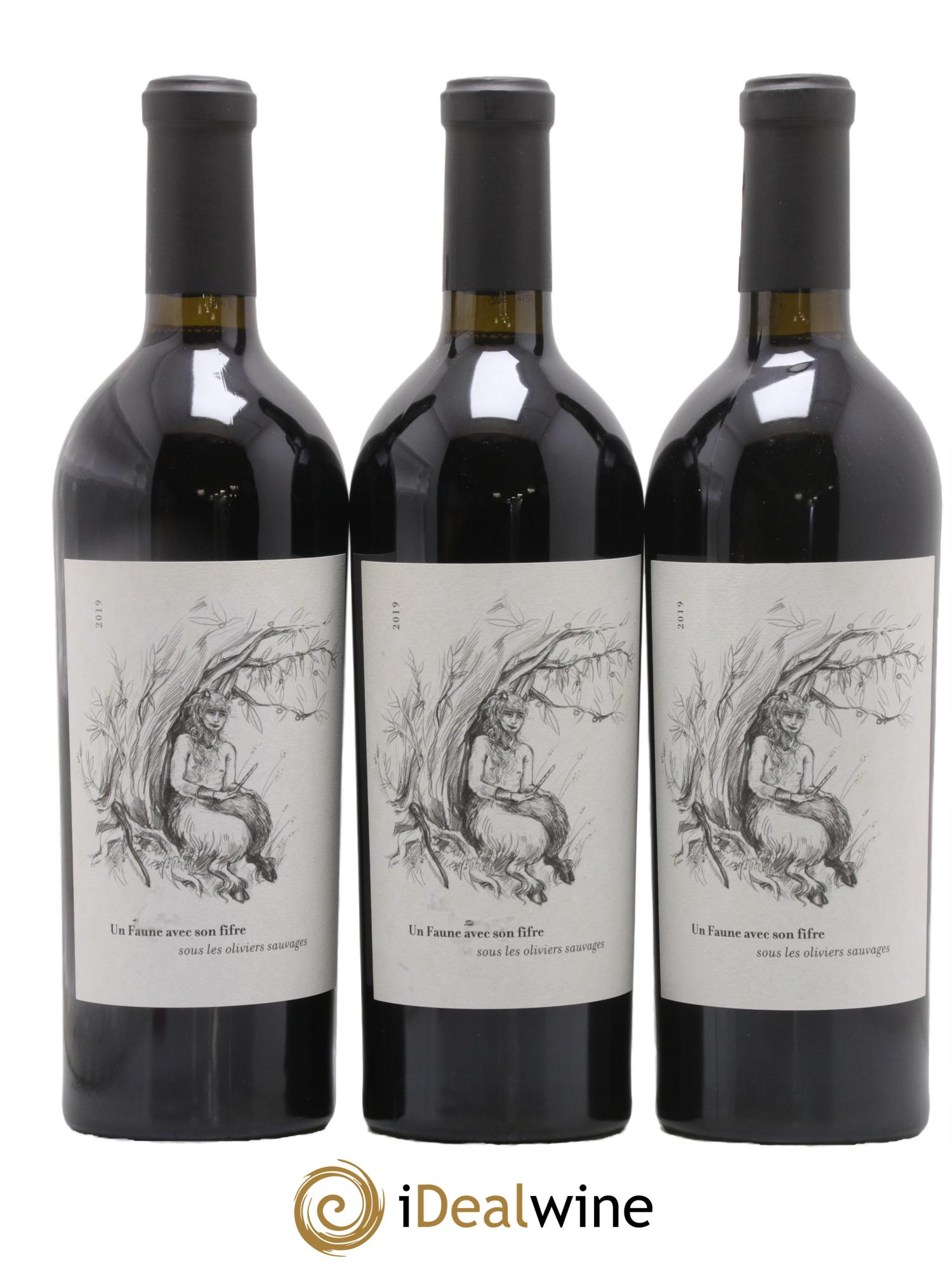 IGP Côtes Catalanes (anciennement IGP Pyrénées Orientales) Clos des Fées Un faune avec son Fifre Hervé Bizeul 2019 - Lotto di 3 bottiglie - 0