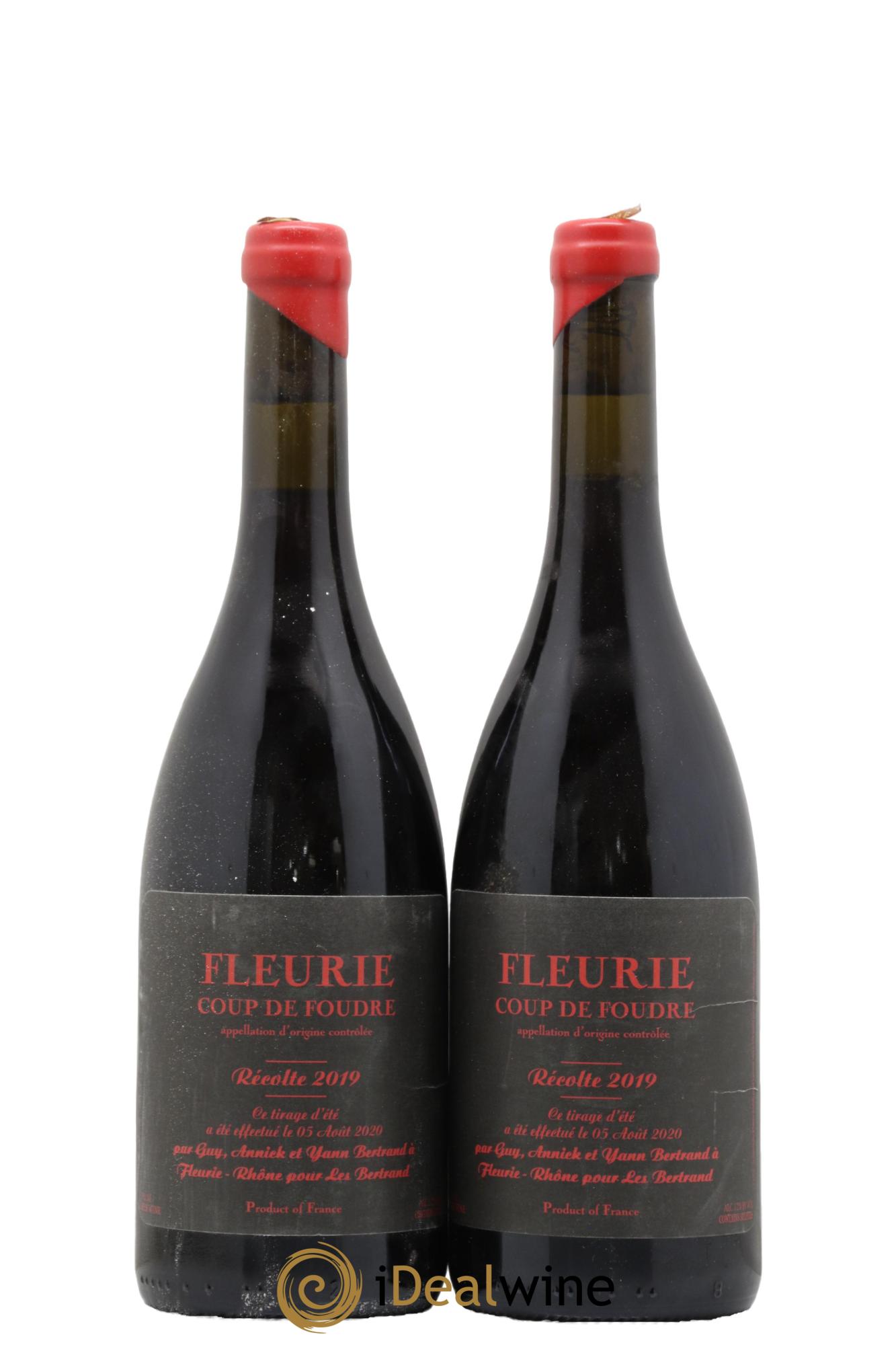 Fleurie Coup de Foudre Yann Bertrand 2019 - Lot de 2 bouteilles - 0