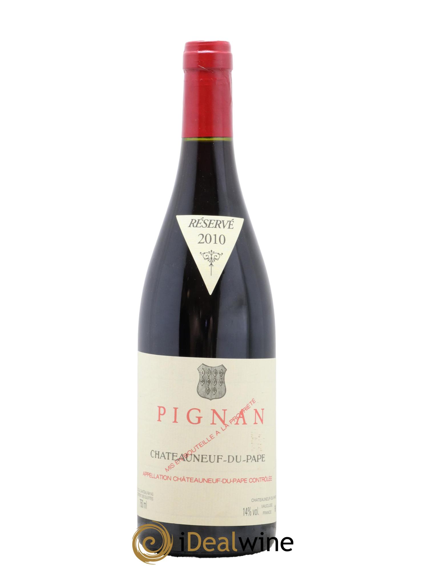 Châteauneuf-du-Pape Pignan Emmanuel Reynaud 2010 - Lot de 1 bouteille - 0