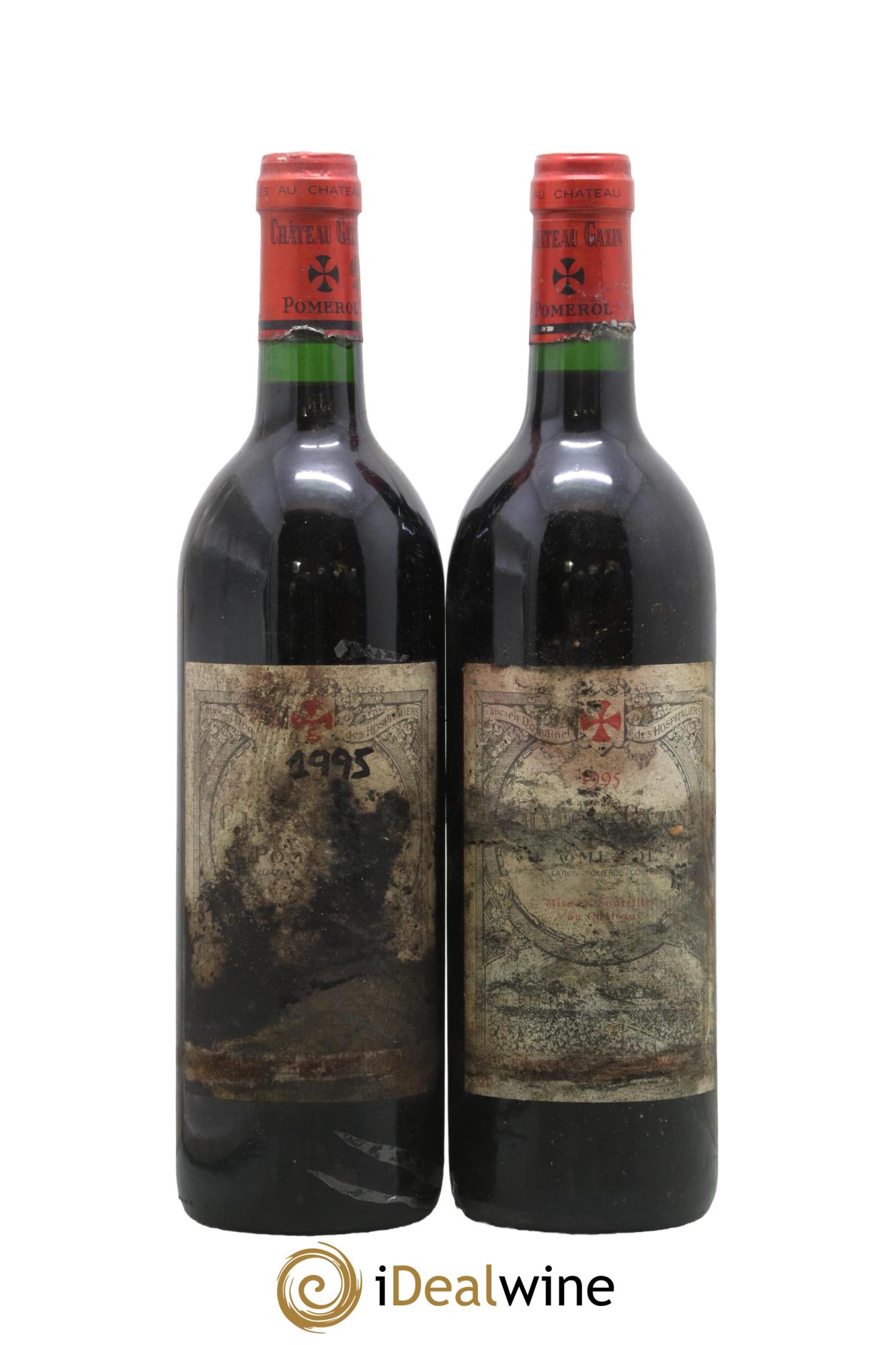Château Gazin 1995 - Lotto di 2 bottiglie - 0