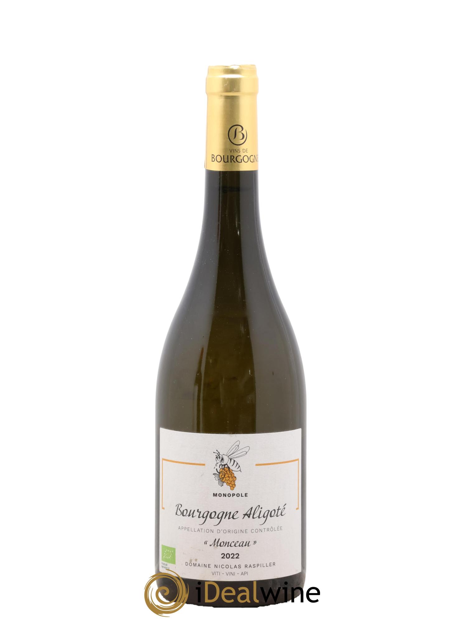 Bourgogne Aligoté Monceau Nicolas Raspiller 2022 - Lotto di 1 bottiglia - 0