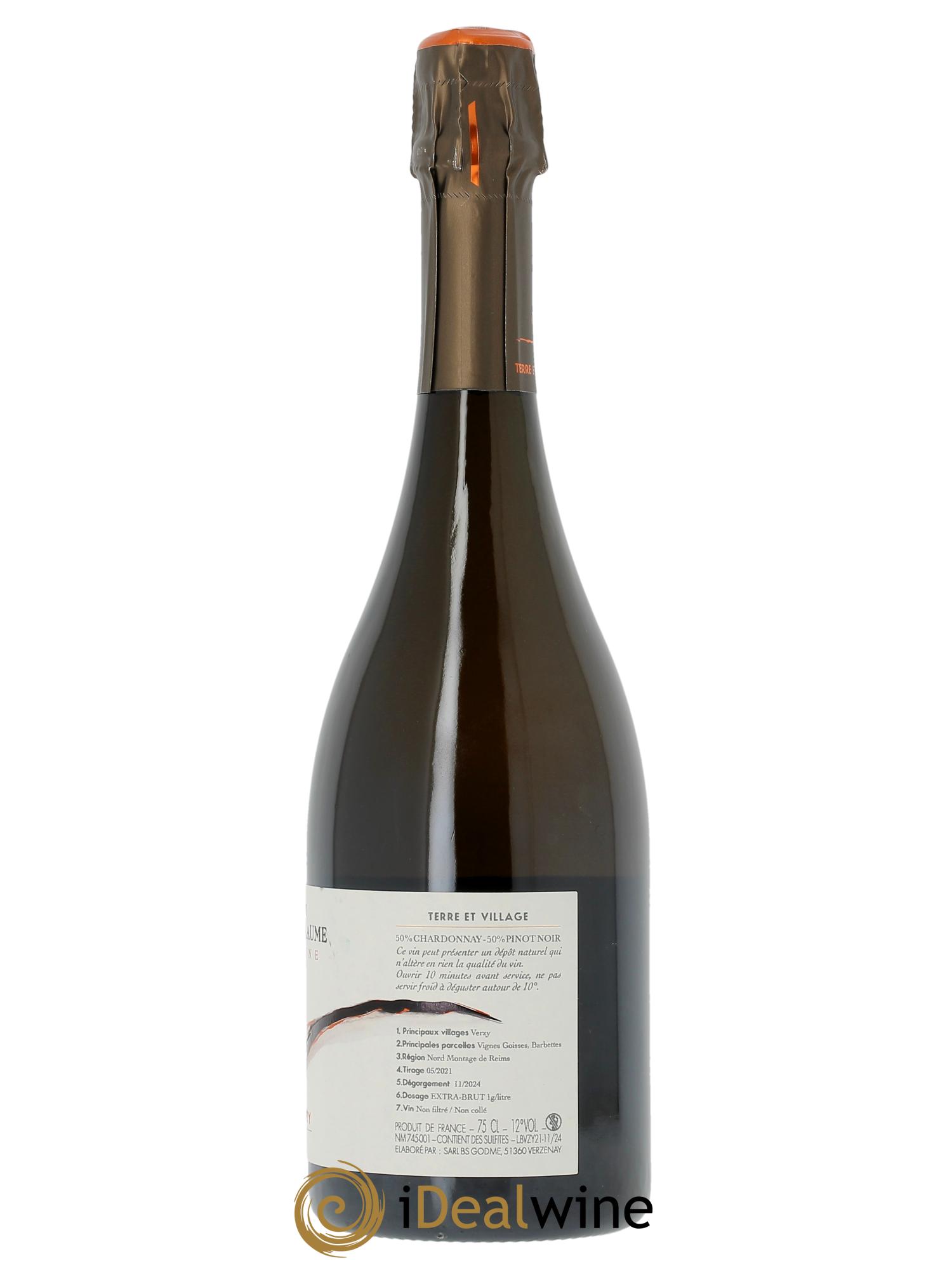 Terre de Verzy - Grand Cru Matthieu Godmé-Guillaume - Lot de 1 bouteille - 1