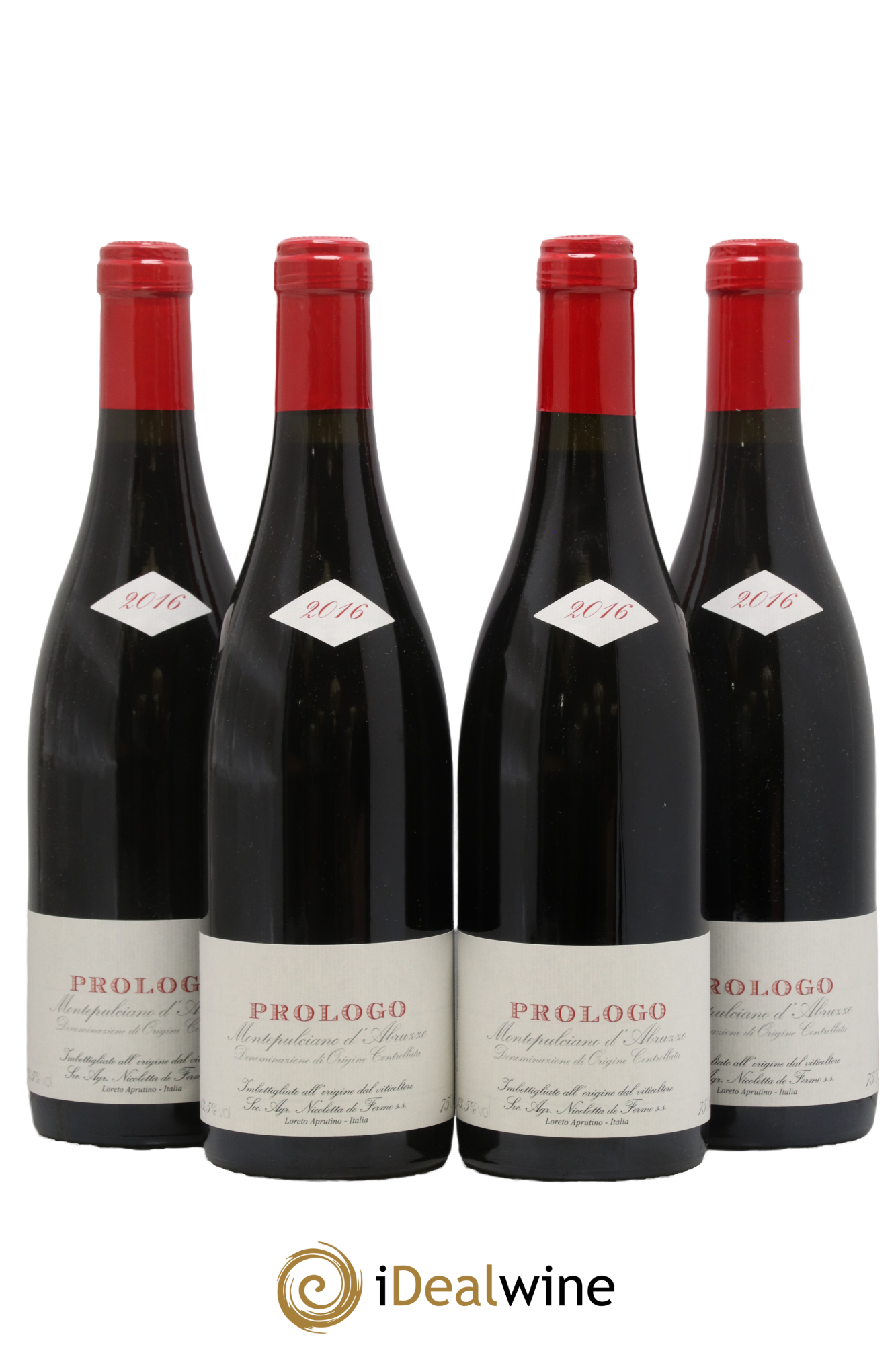 Montepulciano d'Abruzzo Prologo De Fermo 2016 - Lot of 4 bottles - 0