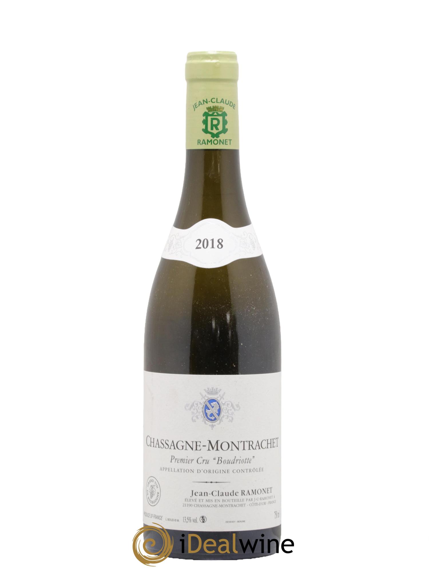 Chassagne-Montrachet 1er Cru Boudriotte Ramonet (Domaine) 2018 - Lot de 1 bouteille - 0