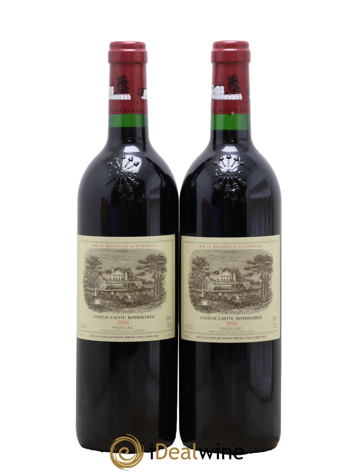 Château Lafite Rothschild 1er Grand Cru Classé 1996 - Lot of 2 bottles - 0