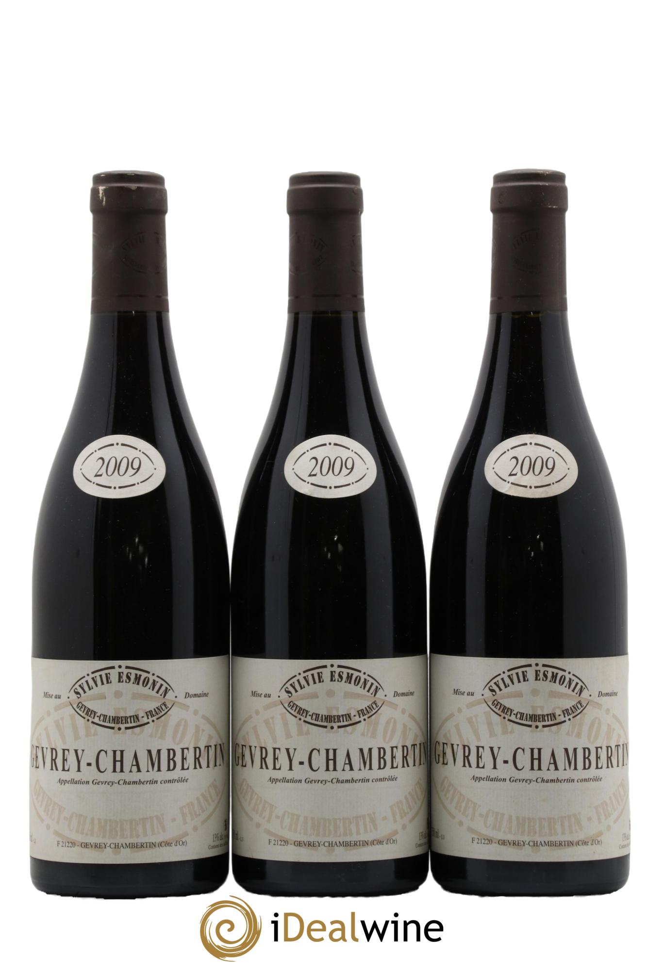 Gevrey-Chambertin Sylvie Esmonin 2009 - Lot de 3 bouteilles - 0