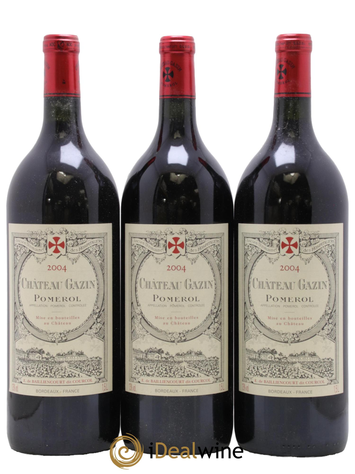 Château Gazin 2004 - Lot de 3 magnums - 0