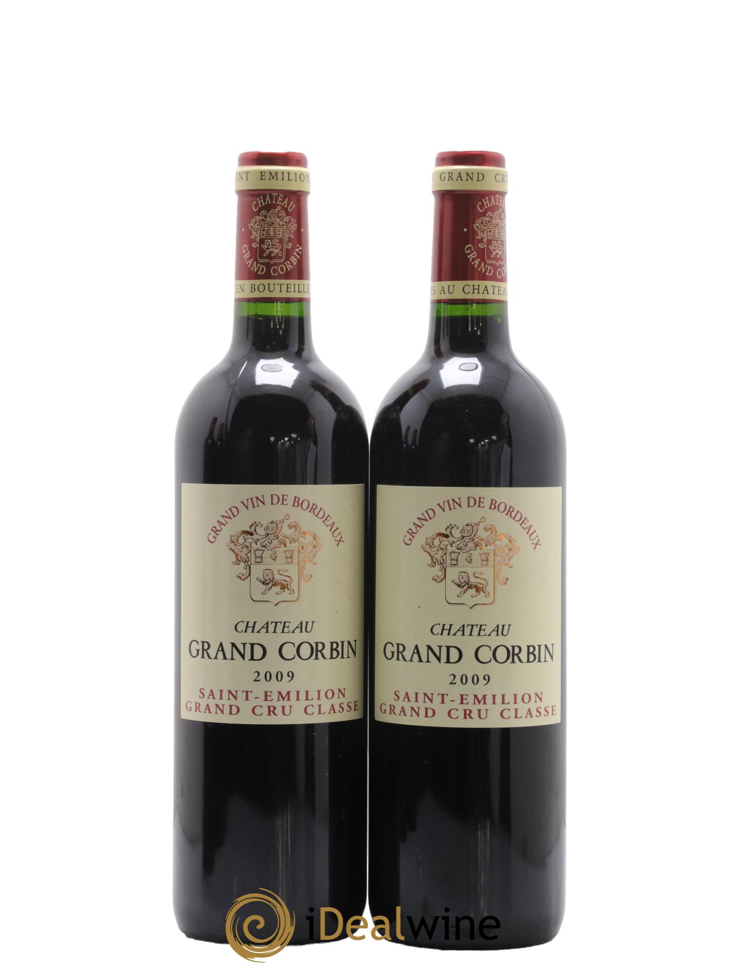 Château Grand Corbin Grand Cru Classé 2009 - Posten von 2 Flaschen - 0