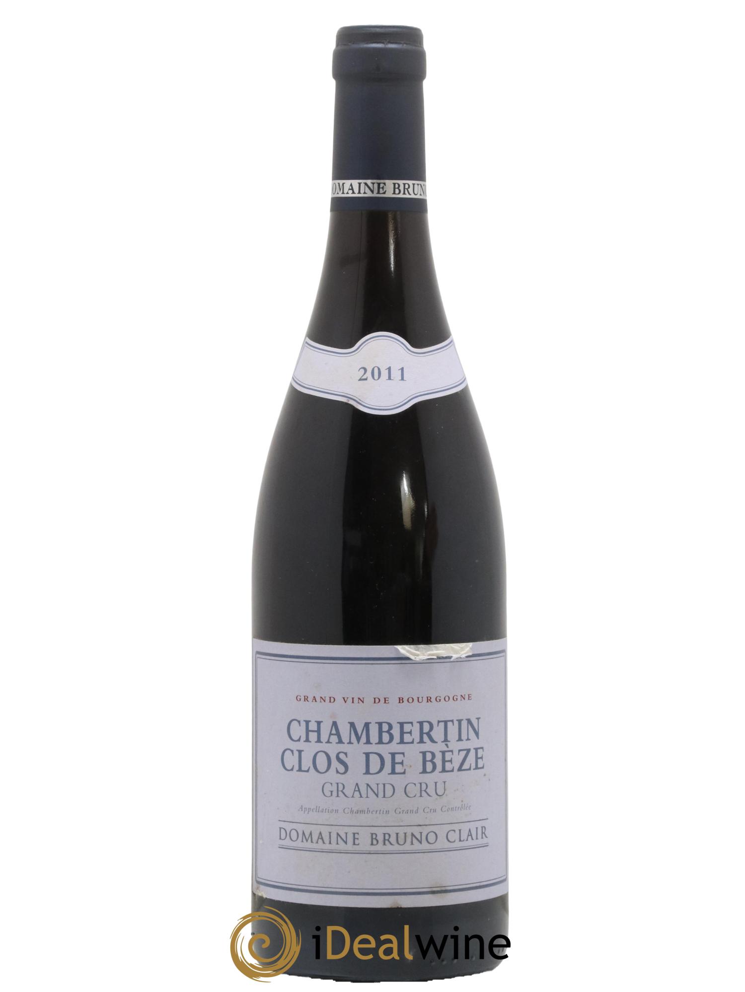 Chambertin Clos de Bèze Grand Cru Bruno Clair (Domaine) 2011 - Lot de 1 bouteille - 0