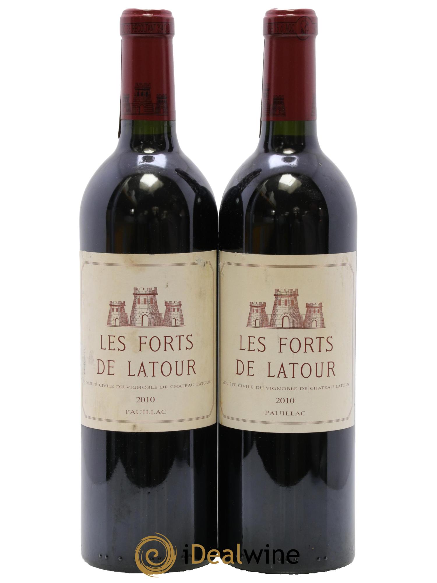 Les Forts de Latour Second Vin 2010 - Posten von 2 Flaschen - 0