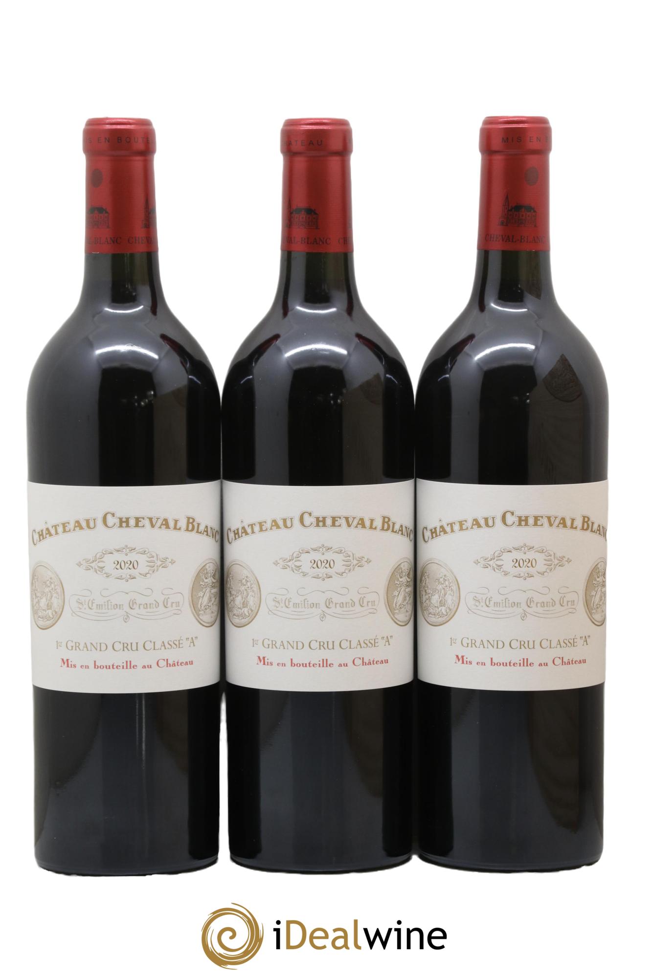 Château Cheval Blanc 1er Grand Cru Classé A 2020 - Lot de 3 bouteilles - 0