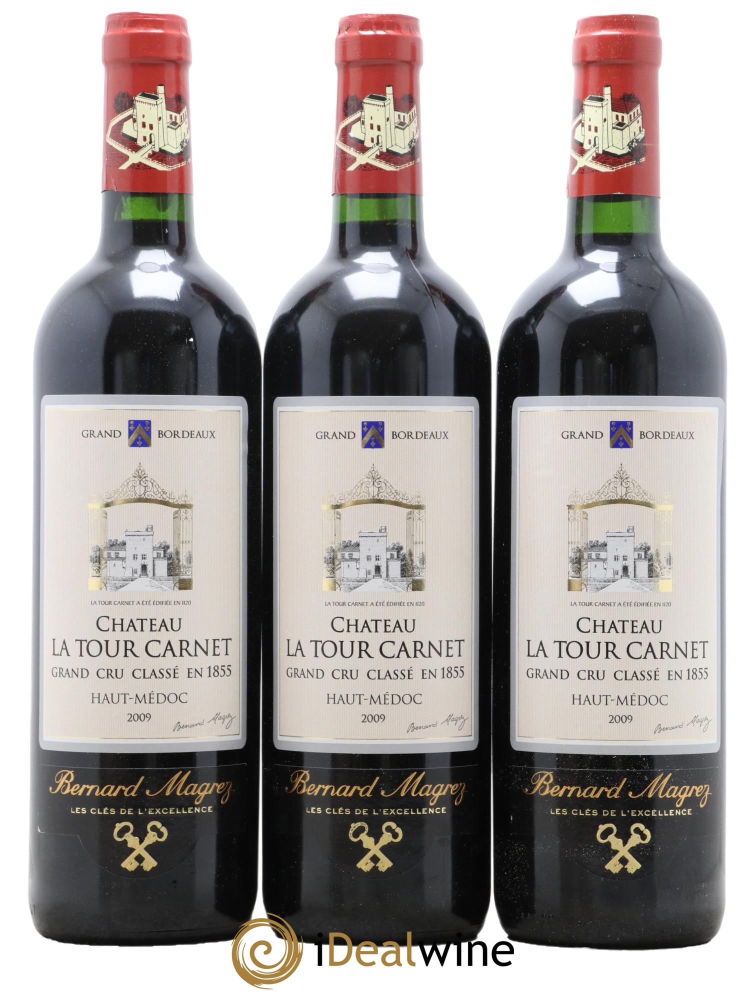 Château la Tour Carnet 4ème Grand Cru Classé 2009 - Posten von 6 Flaschen - 2