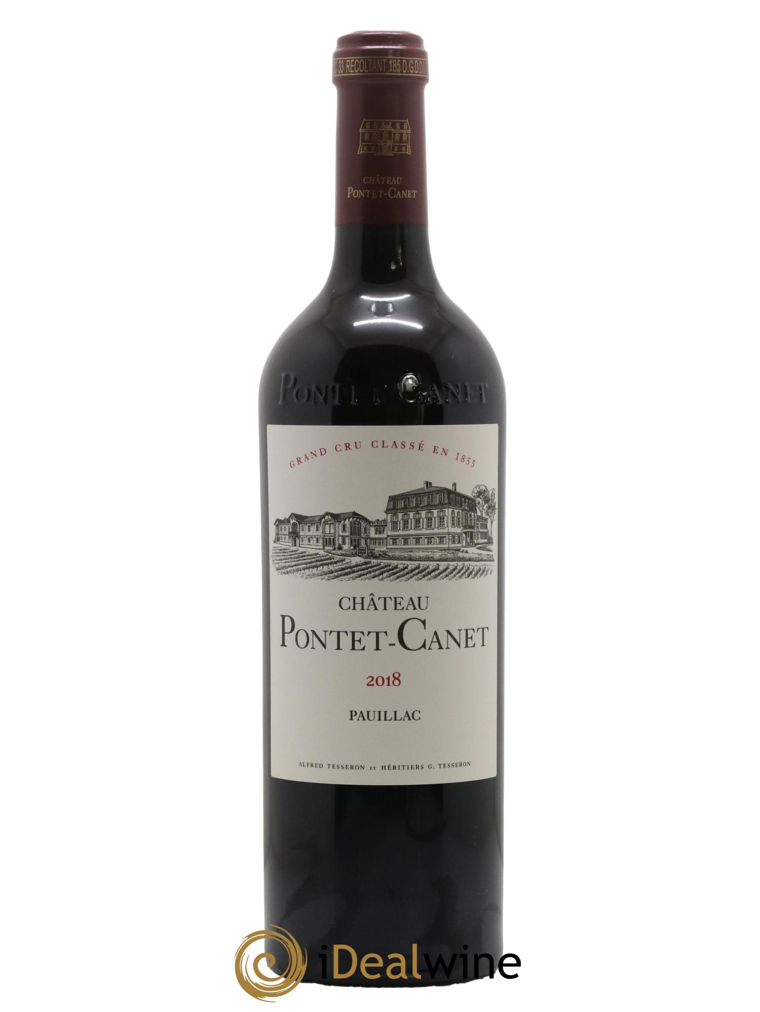 Château Pontet Canet 5ème Grand Cru Classé 2018 - Lot de 1 bouteille - 0