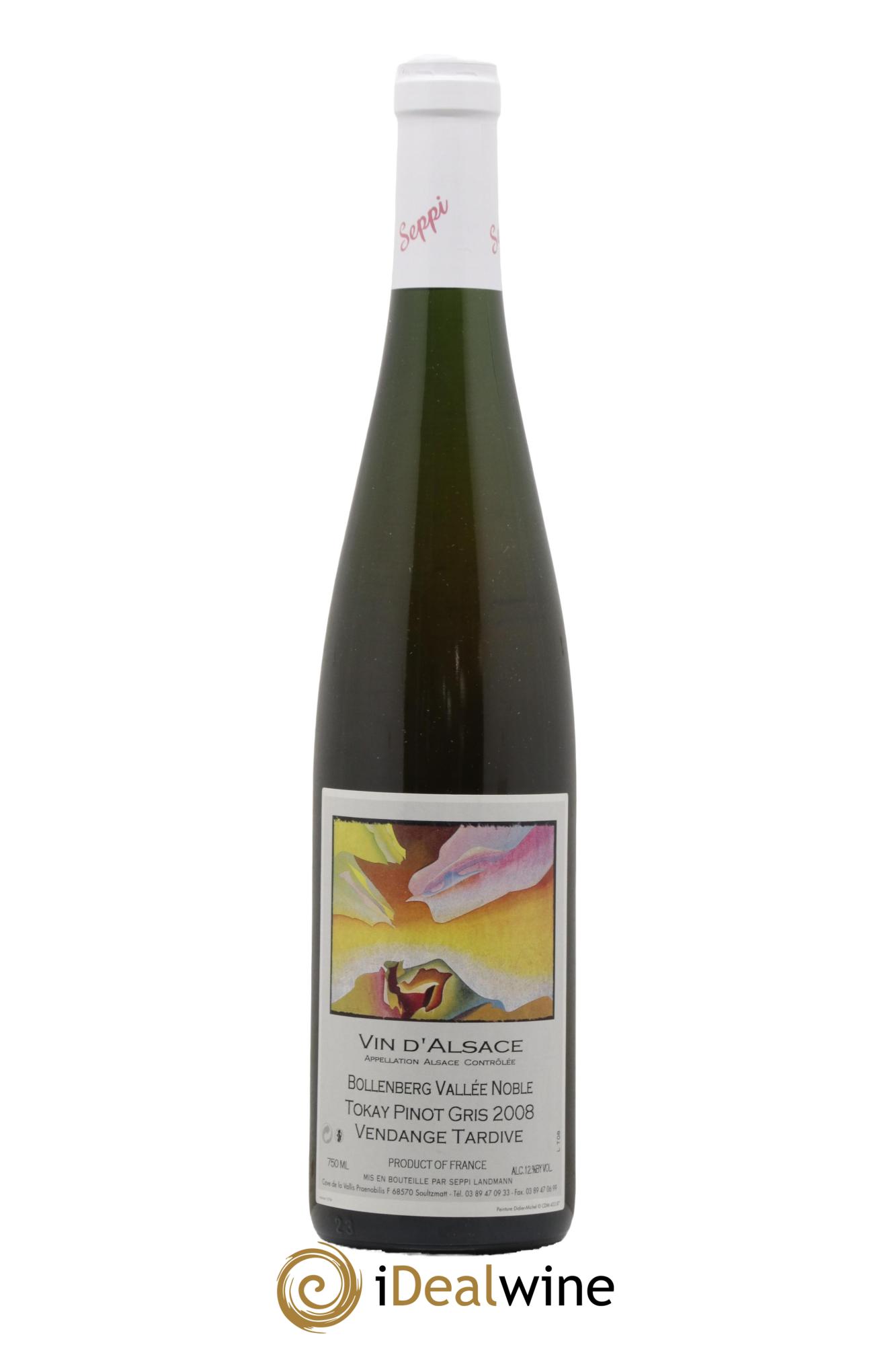 Alsace Tokay Pinot Gris Bollenberg Vallée Noble Vendanges Tardives Seppi Landmann 2008 - Posten von 1 Flasche - 0