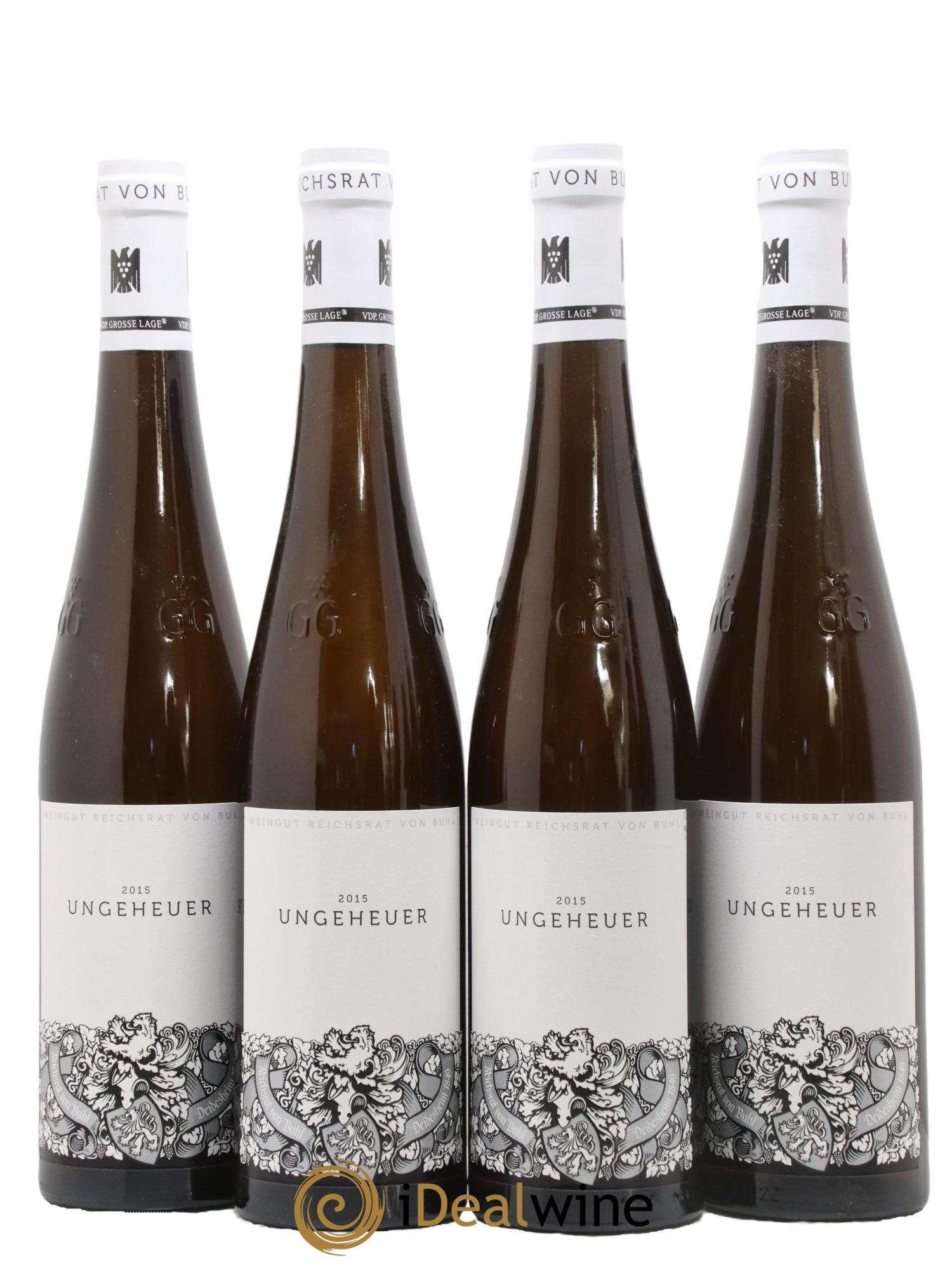 Allemagne Rheingau Pfalz Forster Ungeheuer Riesling Trocken Dr.Bürklin-Wolf Von Bulh 2015 - Lot of 4 bottles - 0