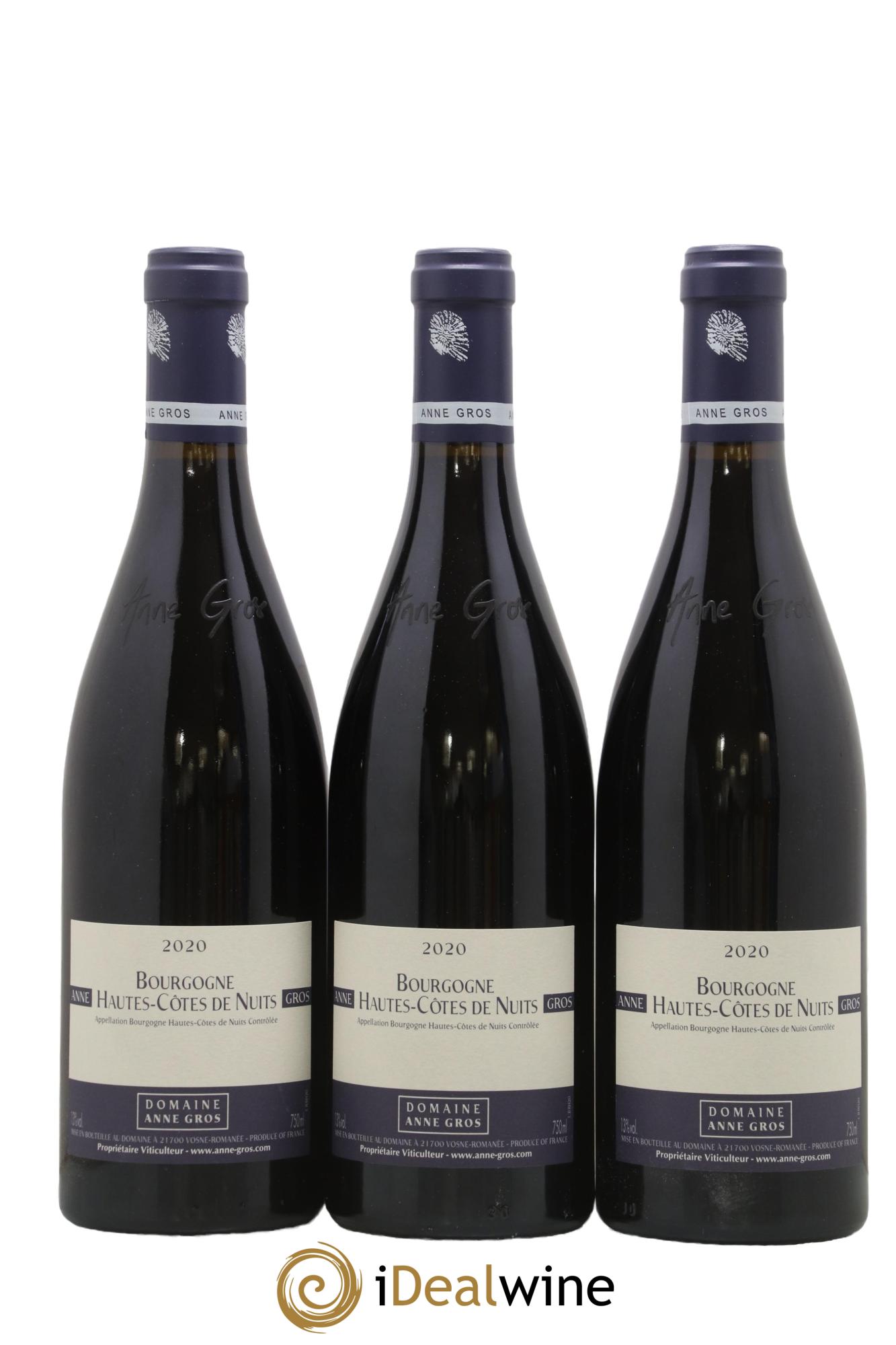 Hautes-Côtes de Nuits Anne Gros 2020 - Lot de 3 bouteilles - 0