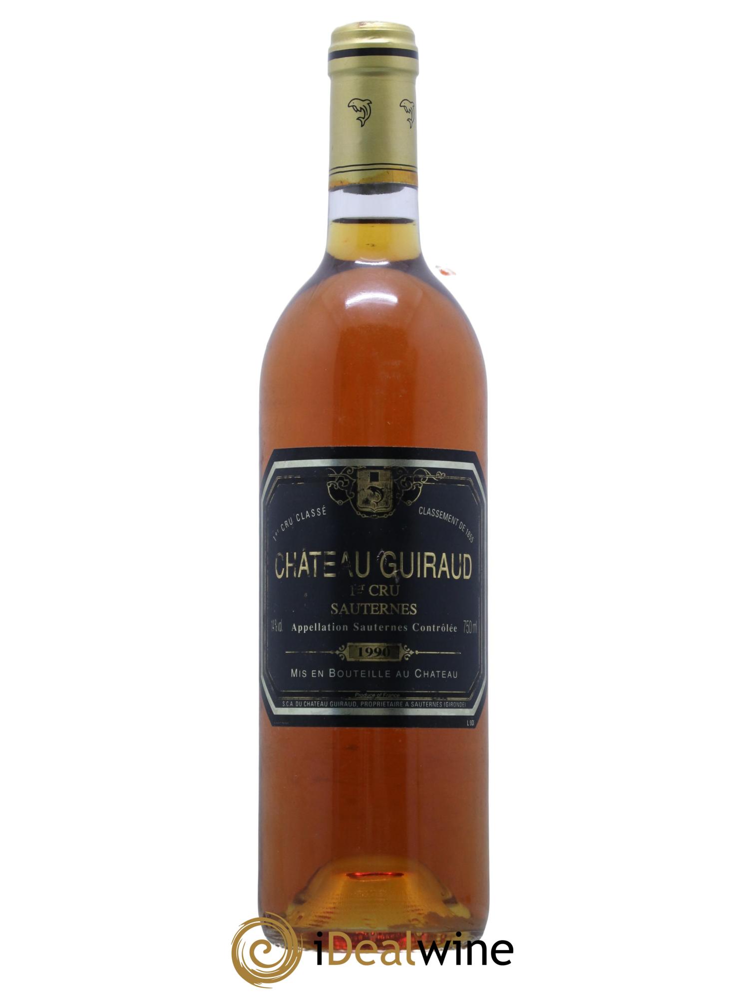Château Guiraud 1er Grand Cru Classé 1990 - Lot de 1 bouteille - 0