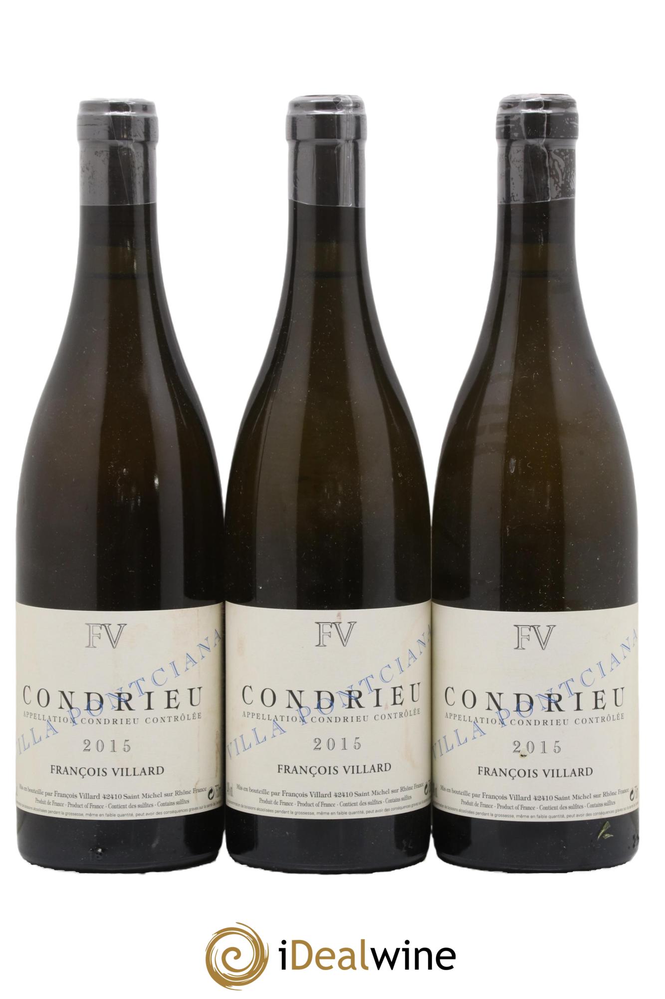 Condrieu Villa Pontciana François Villard 2015 - Lot de 3 bouteilles - 0