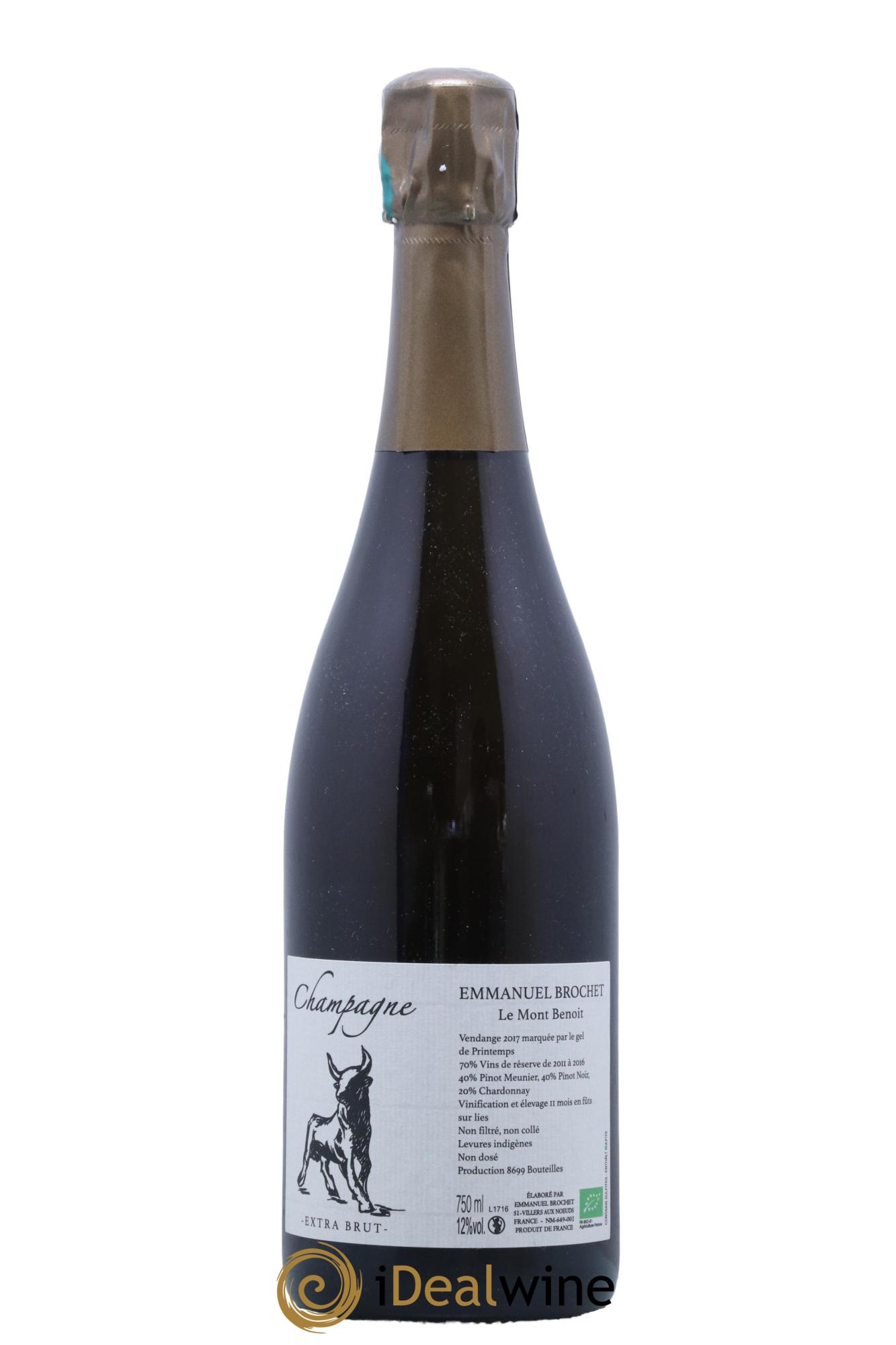 Le Mont Benoit Extra-Brut Emmanuel Brochet - Lot de 1 bouteille - 0