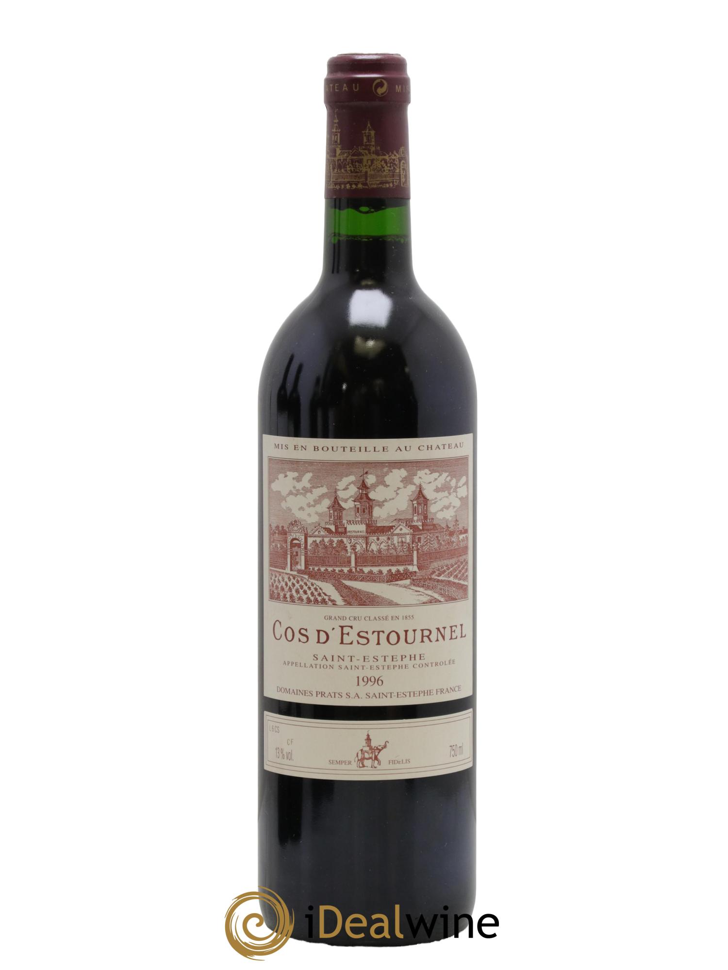 Cos d'Estournel 2ème Grand Cru Classé 1996 - Lot de 1 bouteille - 0