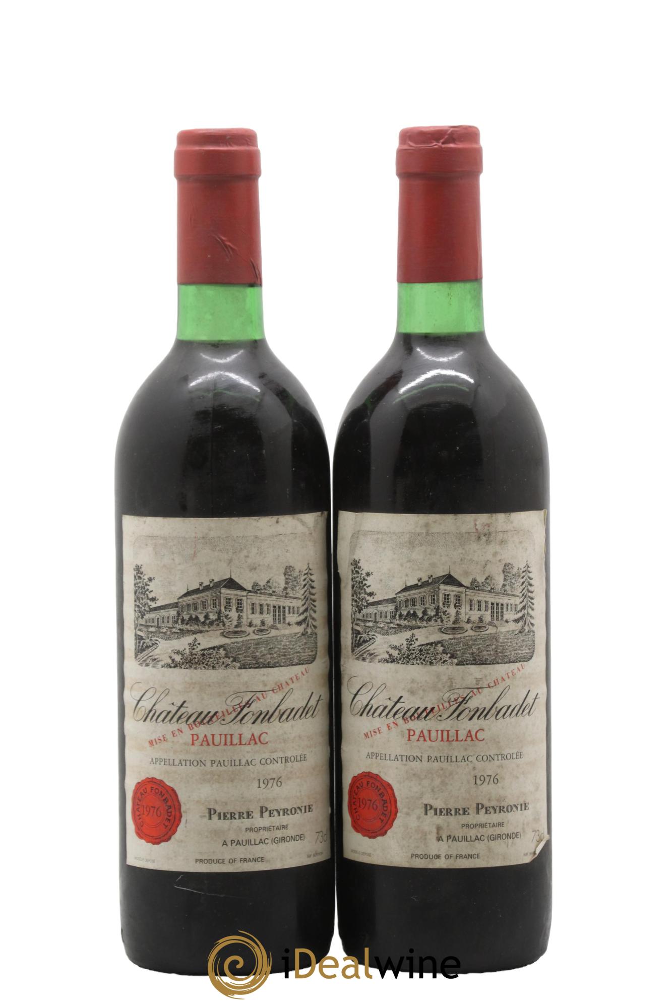 Château Fonbadet 1976 - Posten von 2 Flaschen - 0