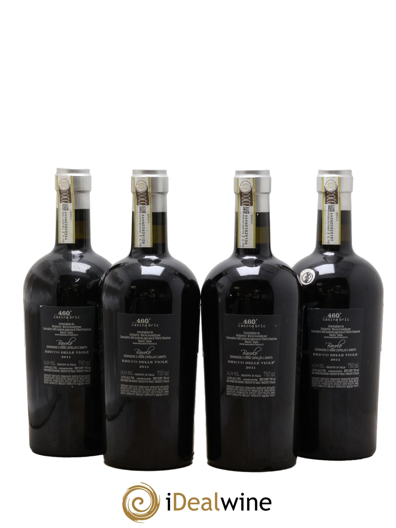 Barolo Bricco Delle Viole 460 Casina 2011 - Lot de 4 bouteilles - 1