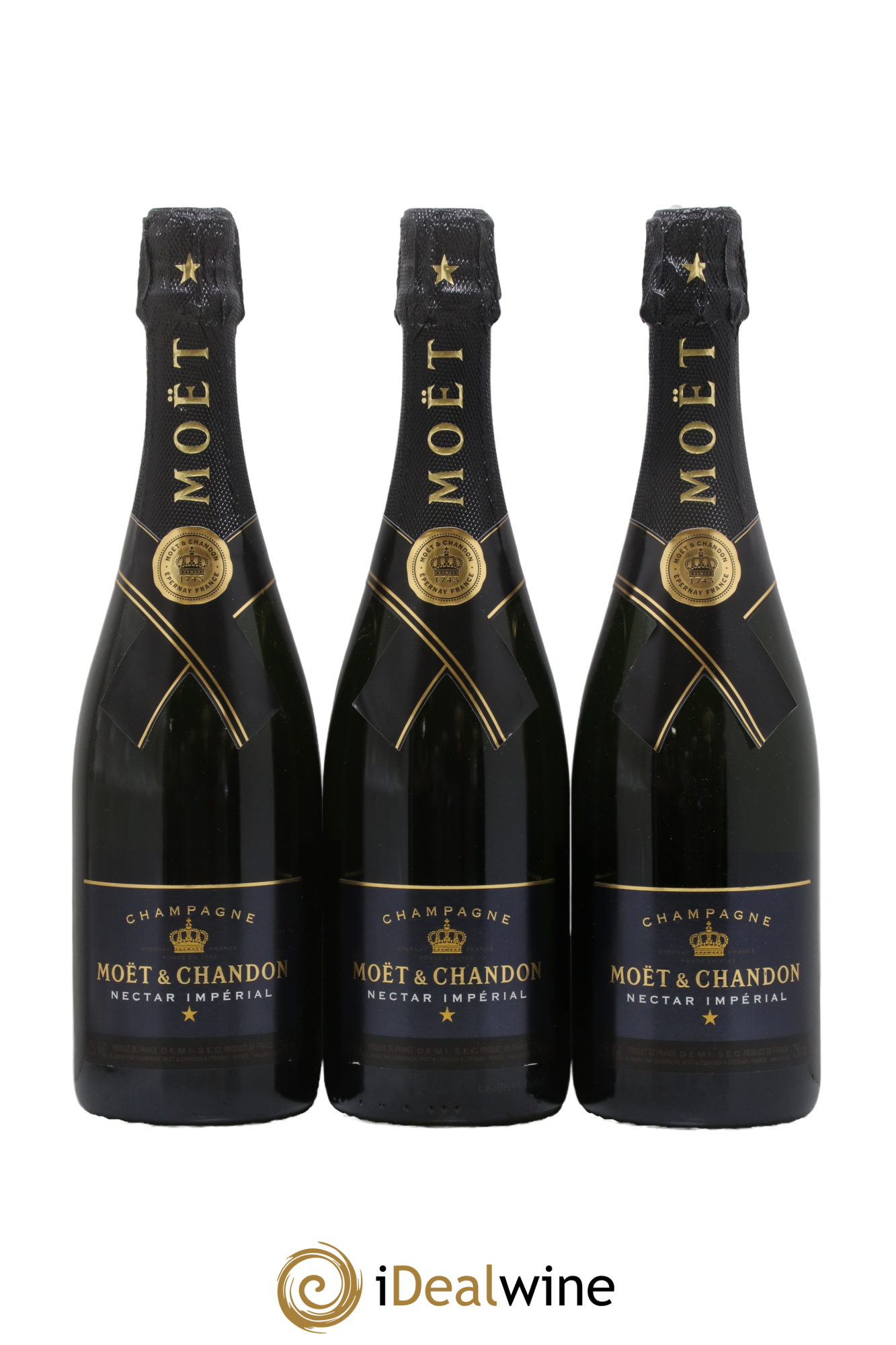 Champagne Nectar Imperial - Moet & Chandon - Lot de 3 bouteilles - 0